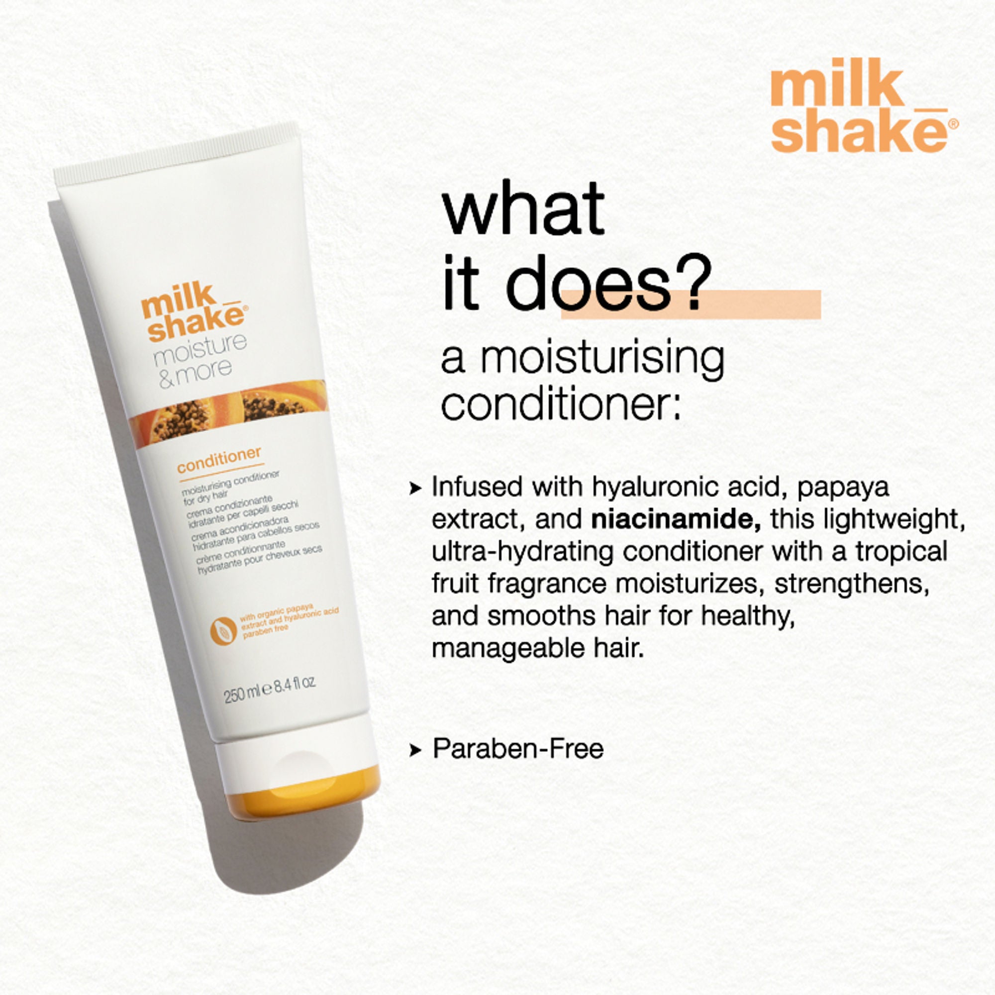 Milkshake Moisture & More Conditioner For Dry & Dehydrated Hair