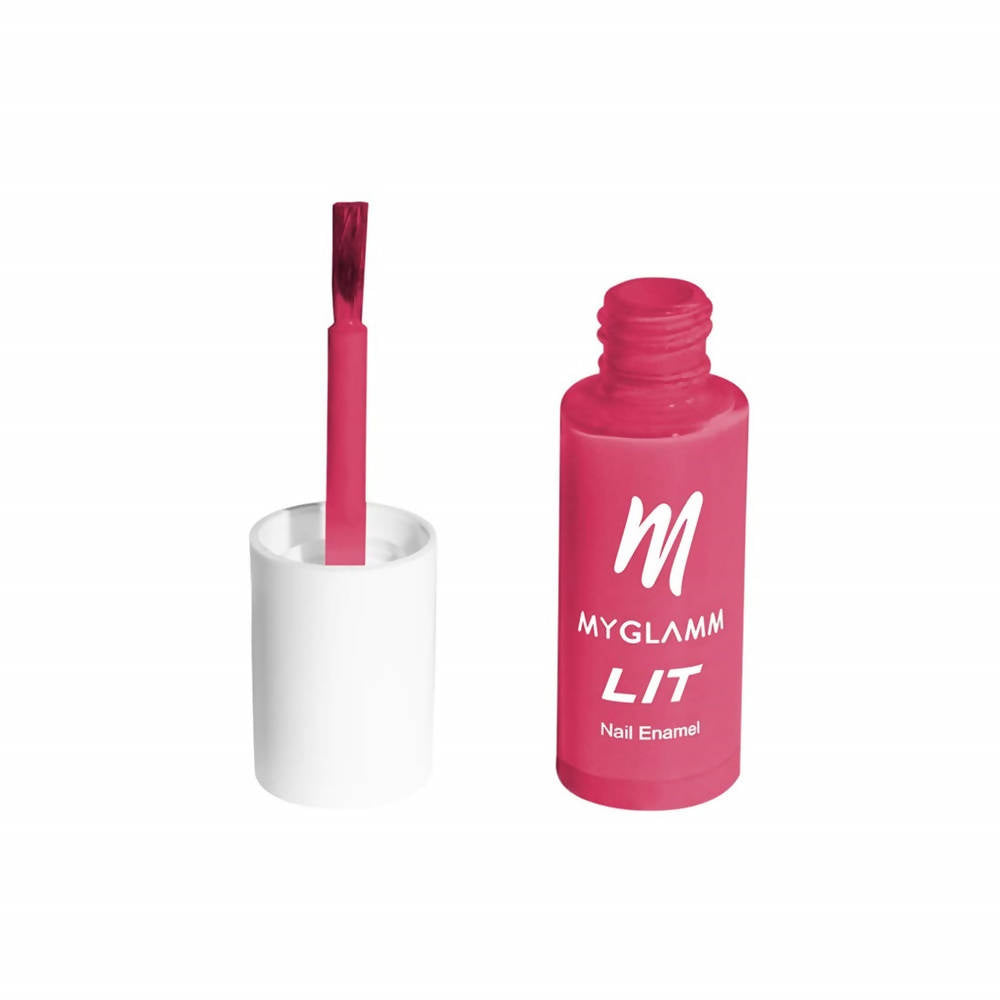 MYGLAMM LIT Nail Enamel - Fling - Fuchsia Shade (7 Ml)