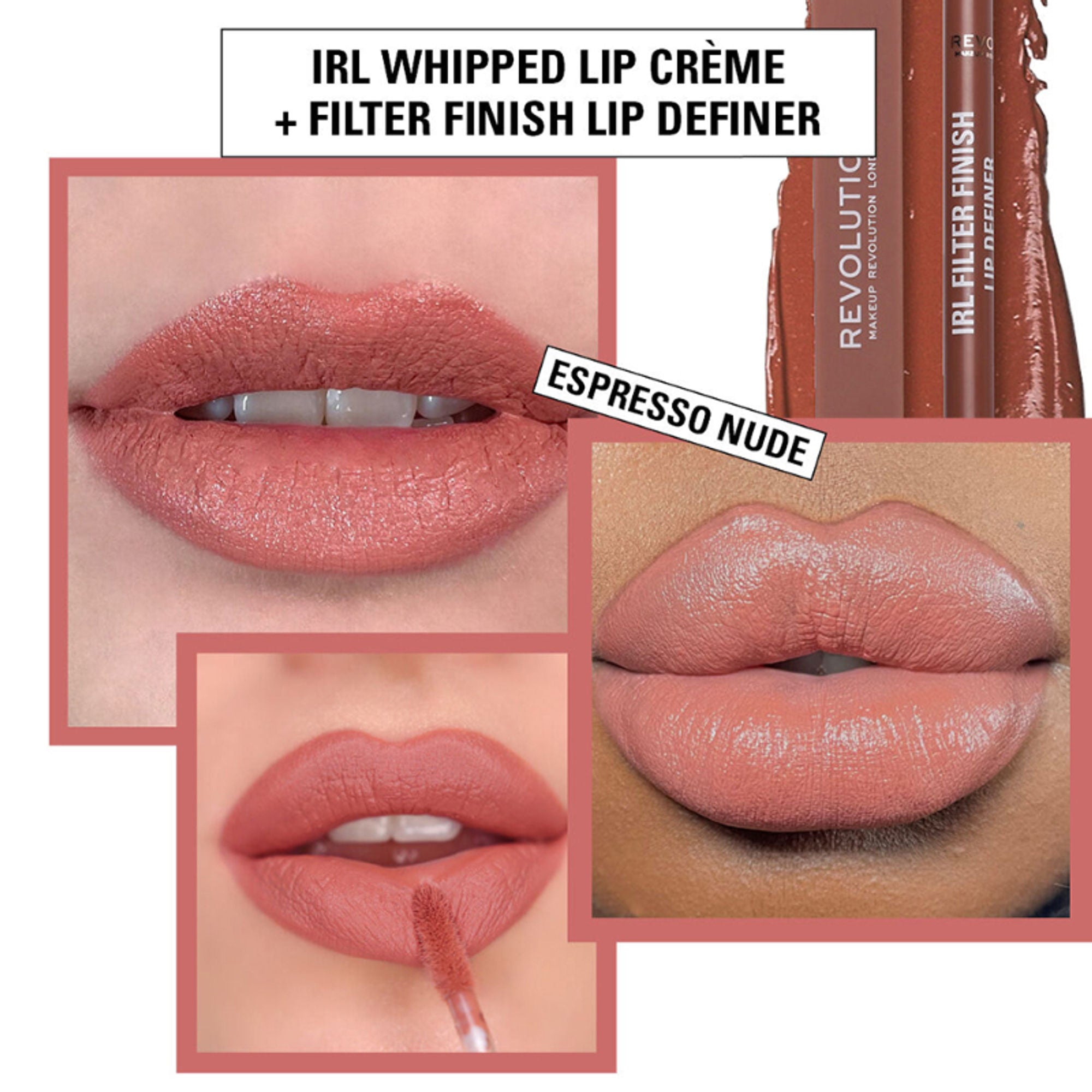 Makeup Revolution Irl Whipped Lip Creme - Espresso Nude