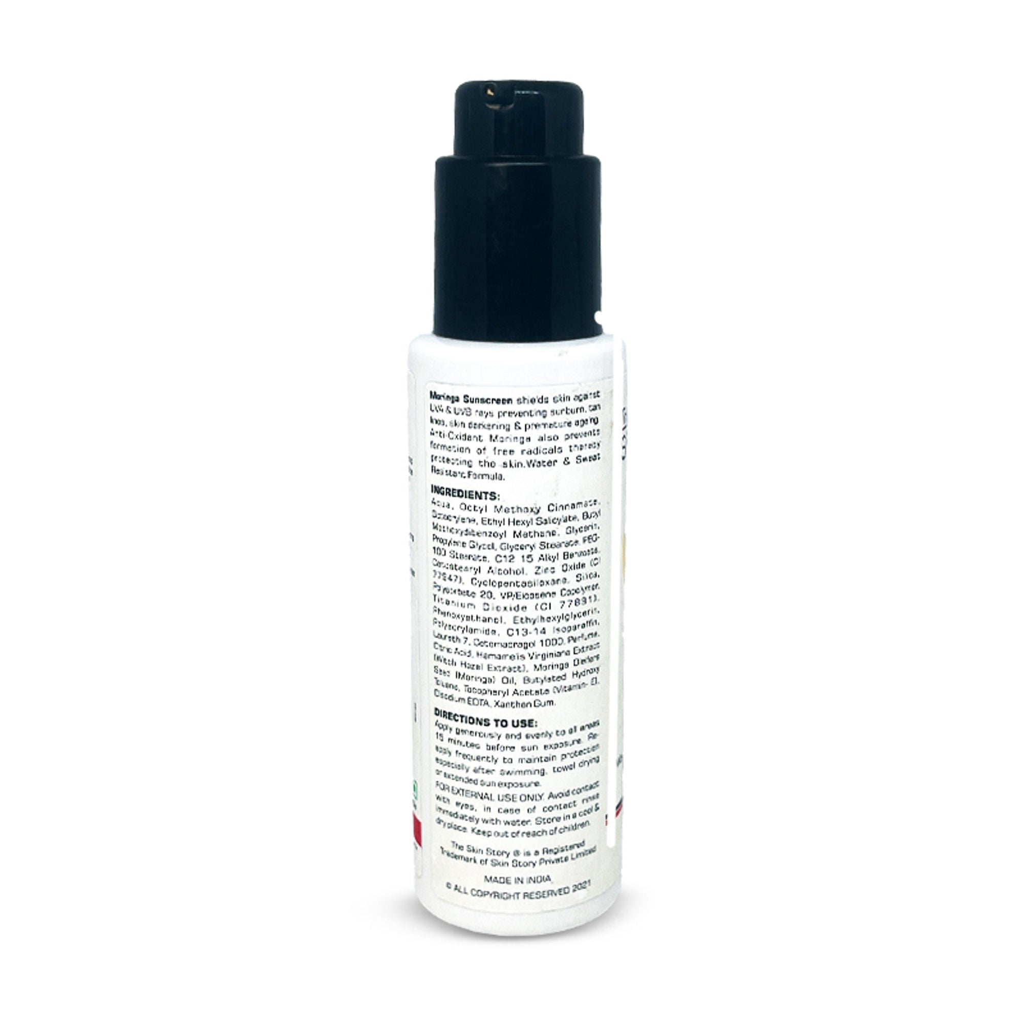 The Skin Story Moringa Face Sunscreen SPF 50+ PA+++ For Detan