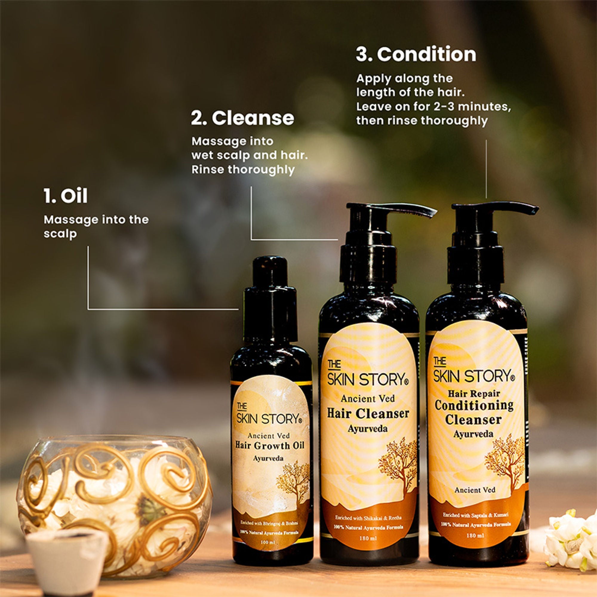 The Skin Story 100% Natural Ayurvedic Hair Oil For Hair Growth