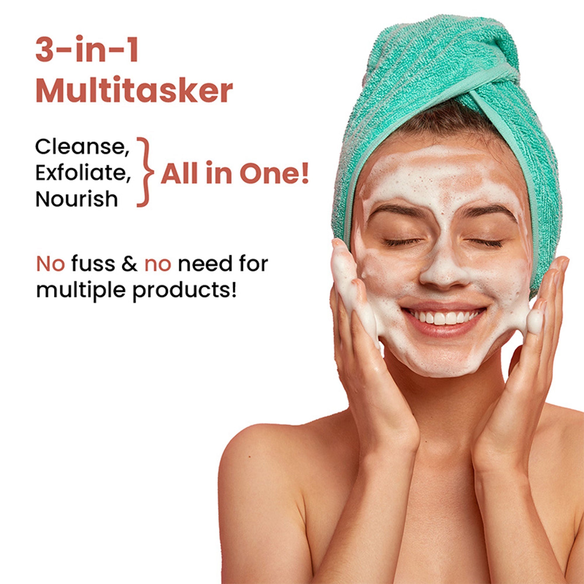 The Skin Story 3 in 1 Multi Action Face Mask, Scrub & Wash For Deeply Cleansed