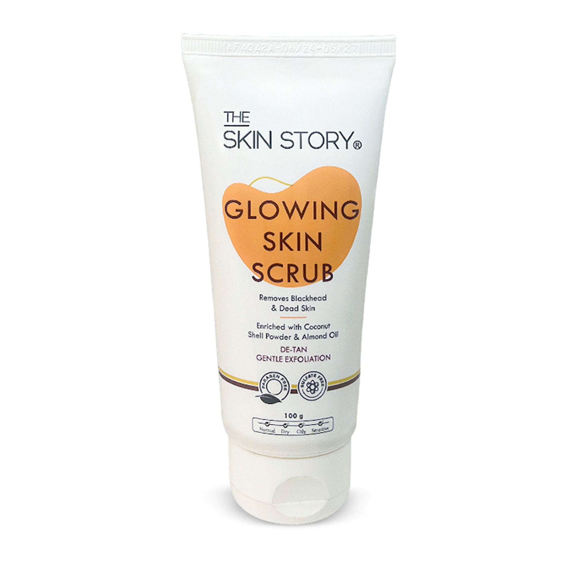 The Skin Story Gentle Detan Face Scrub Exfoliate Dead Skin Remove Blackheads Dark Spots Pigmentation