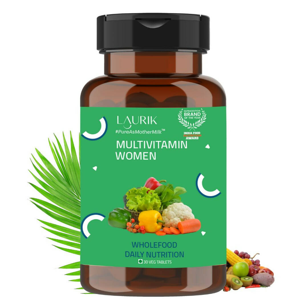Laurik Multivitamin Supplements For Women | Vitamin A, C, D ,E With B Vitamins, Iron, Zinc And Calcium Tablets