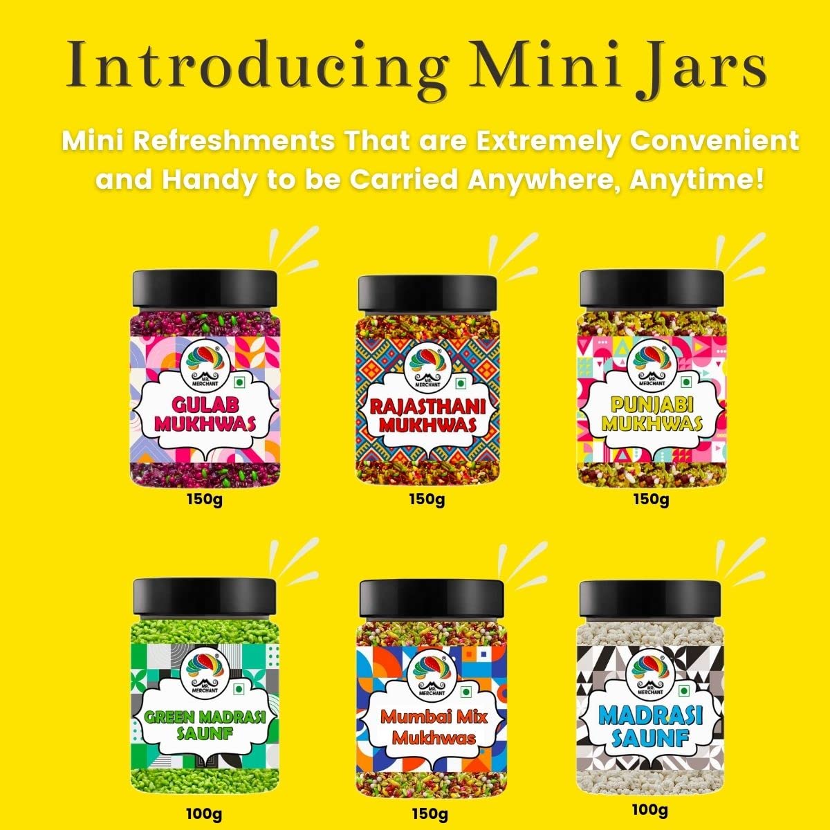 Mr. Merchant Mukhwas Mouth Freshener Trial Pack Combo (Pack of 6)