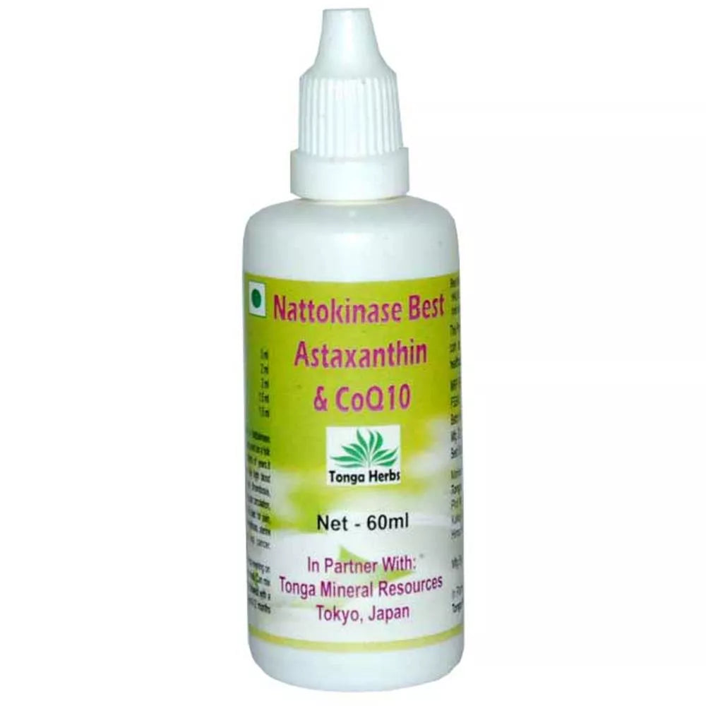 Tonga Herbs Nattokinase Best Astaxanthin & COQ10 Drops