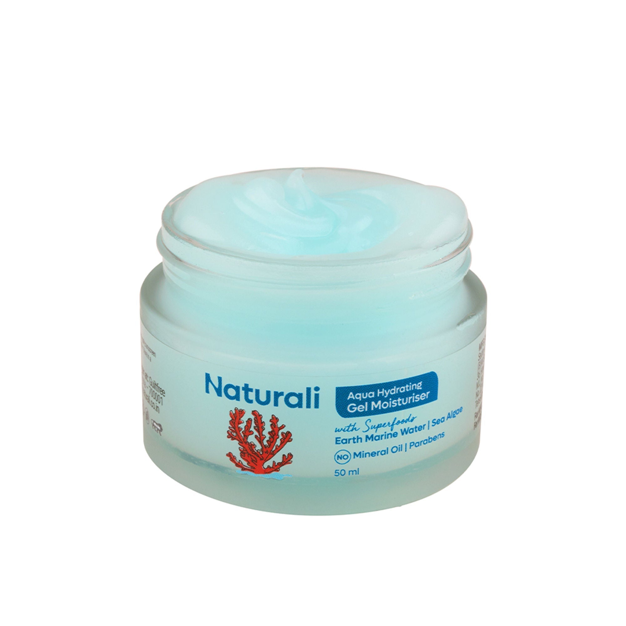 Naturali Aqua Hydrating Gel Moisturiser with Superfoods Earth Marine Water & Sea Algae