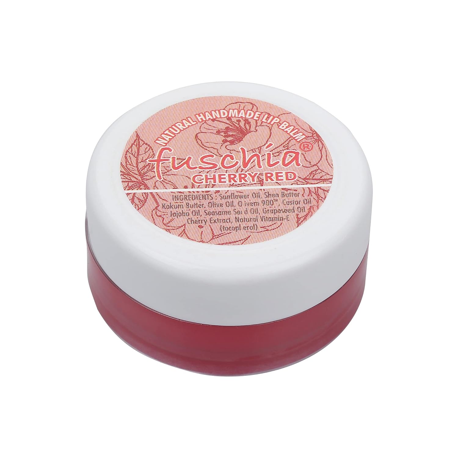 Fuschia Cherry Red Lip Balm
