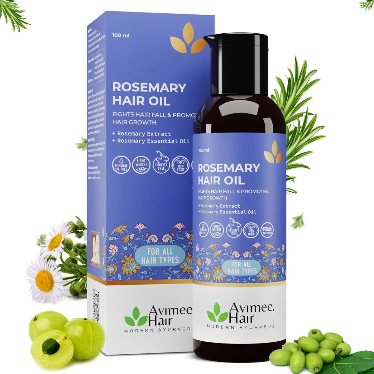 Avimee herbal Rosemary Hair Oil for Hair Growth