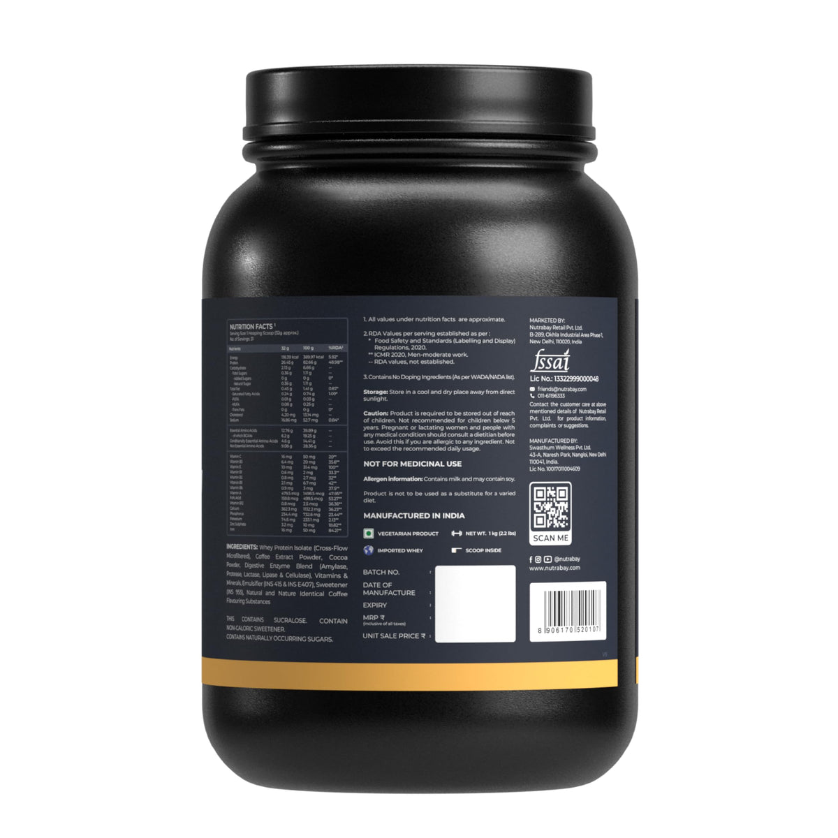 Nutrabay Gold Isolate Whey Protein Powder