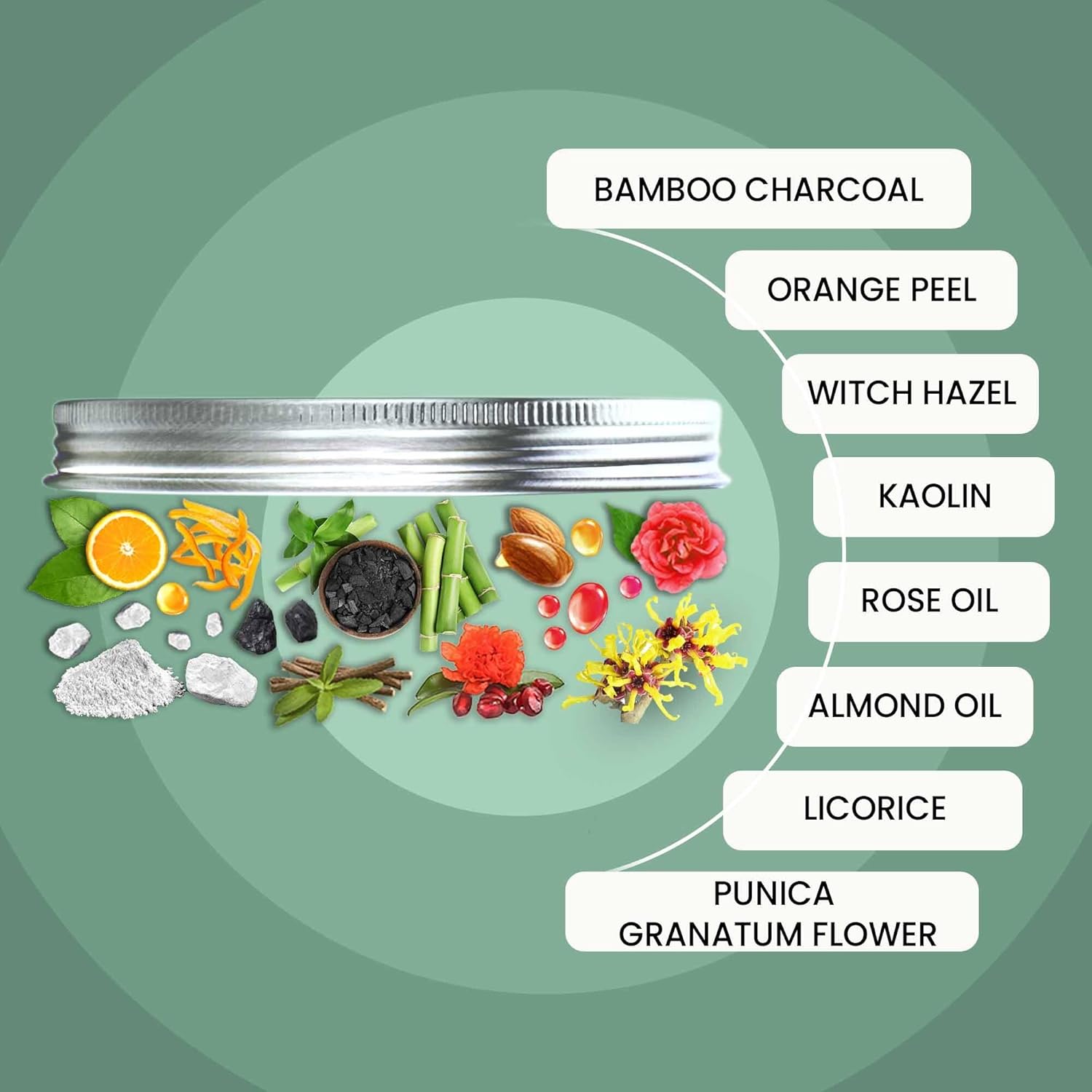 WildOak De Tan & Anti Acne Face Mask | With 7x Power of Niacinamide, Bamboo Charcoal, Ashwagandha, Calendula, Manjistha & Licorice | Hyperpigmentation & Wrinkles | Blackheads | Face Pack | 100gm