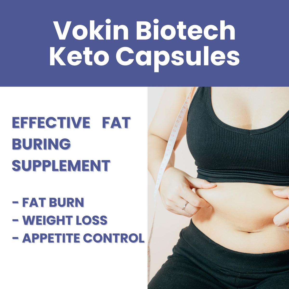 Vokin Biotech Keto Capsules Ultra Weight Loss Fat Burner Supplement with (Green Tea + Garcinia Cambogia + Green Coffee) Extract Capsules