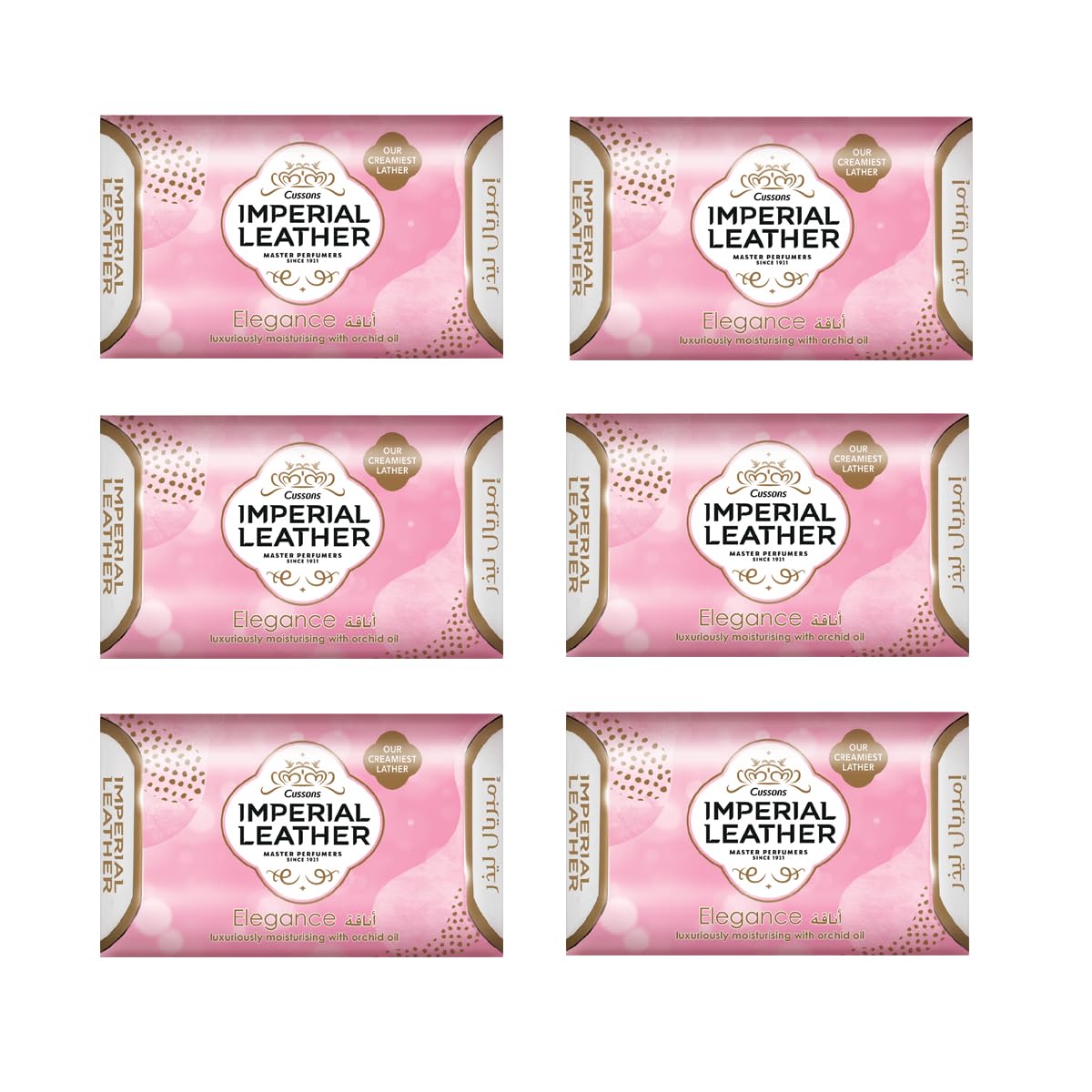 Cussons Imperial Leather Elegance Soap Luxuriously Moisturising With Orchid Oil