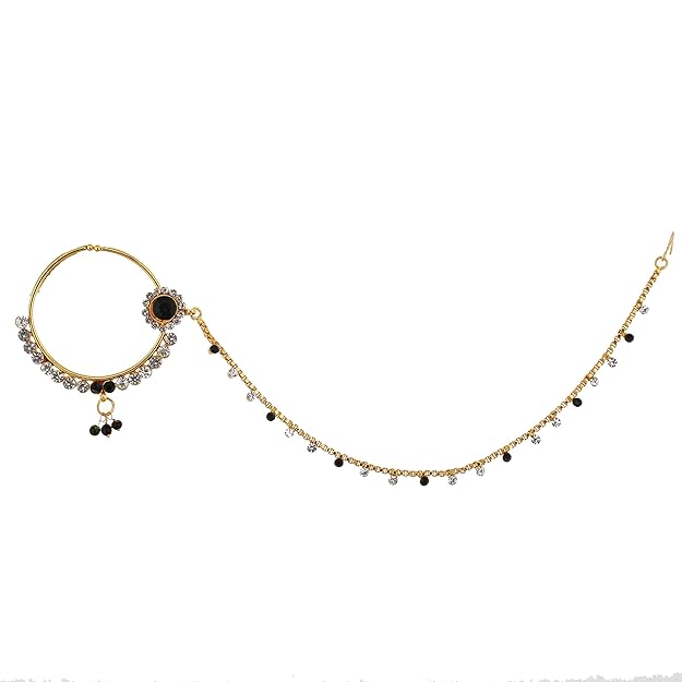 Tehzeeb Creation Bridal Dulhan Designer 18k Gold Plated Gold Color Pearl Stone Set 9 pcs. for Women & Girls THZ498