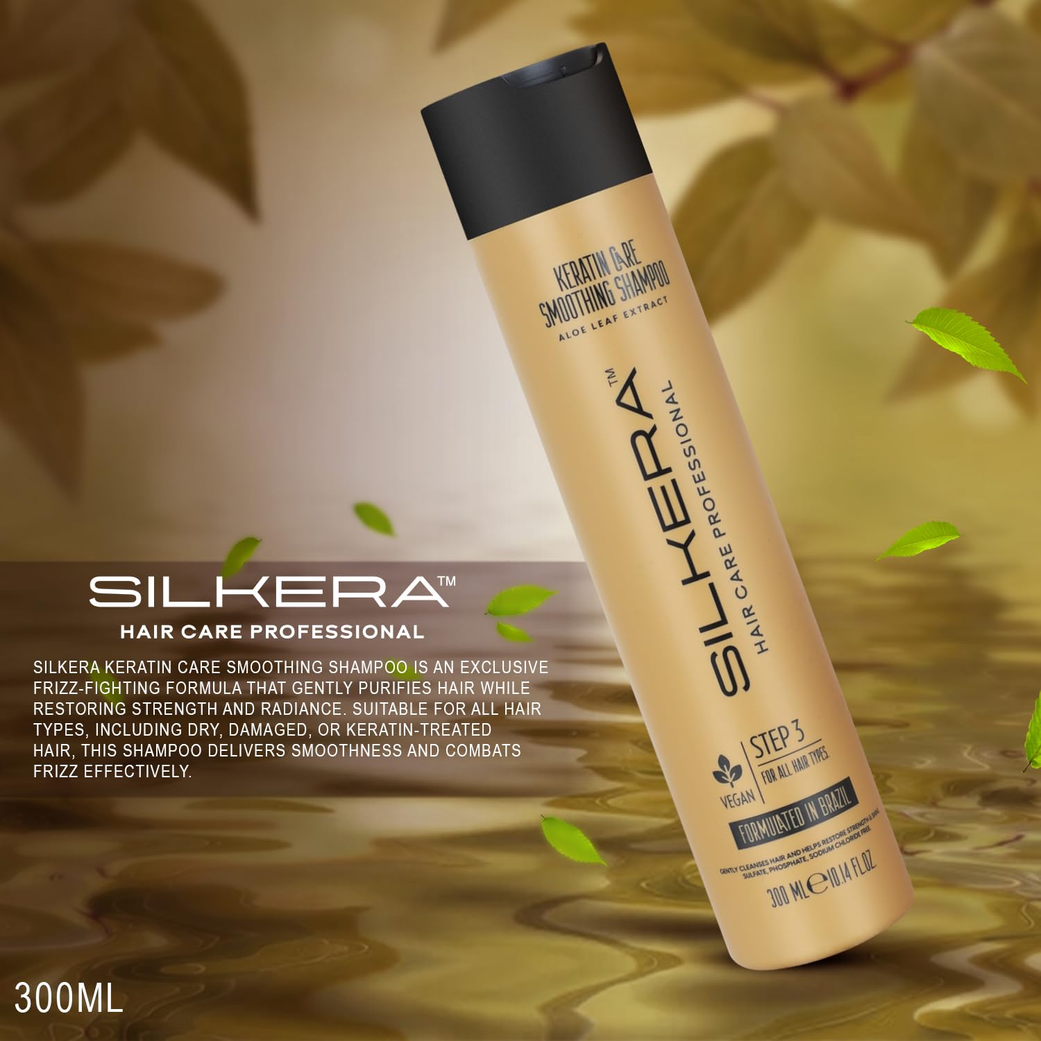 SILKERA Keratin Care Smoothing Conditioner & Shampoo Combo