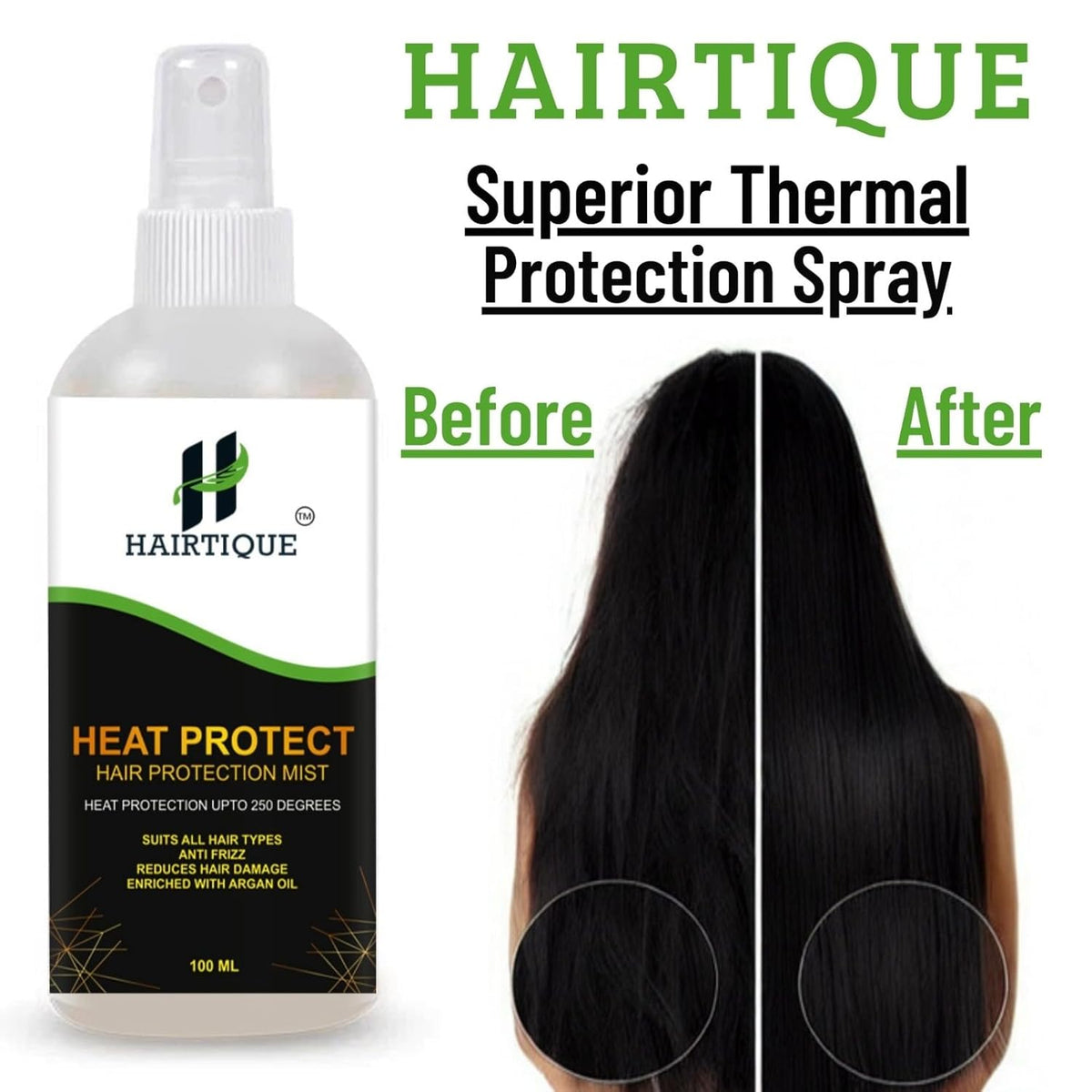 Samisha Heat Protection Hair Mist With Argan Oil & Provitamin B5