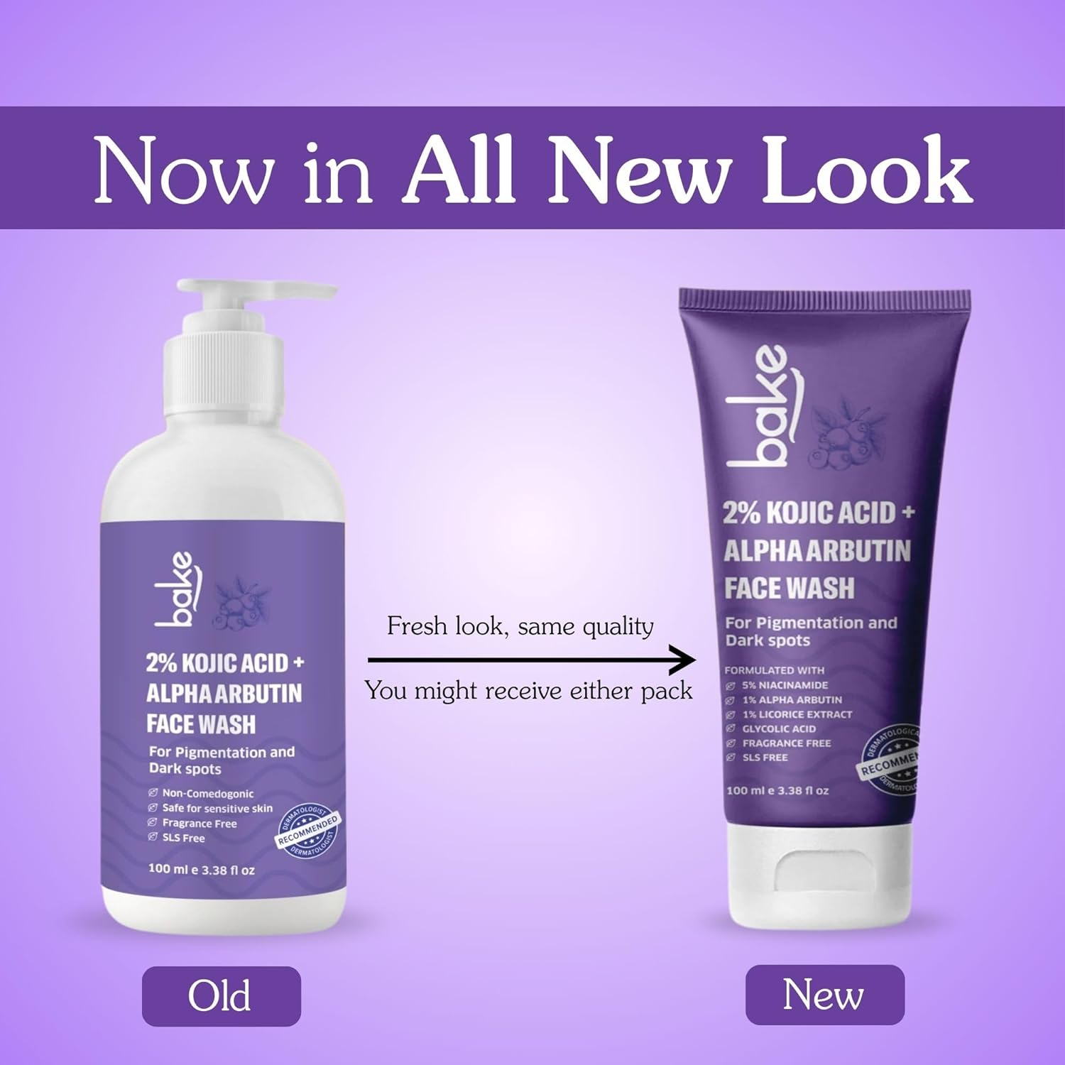 Bake 2% Kojic Acid Face Wash With Alpha Arbutin