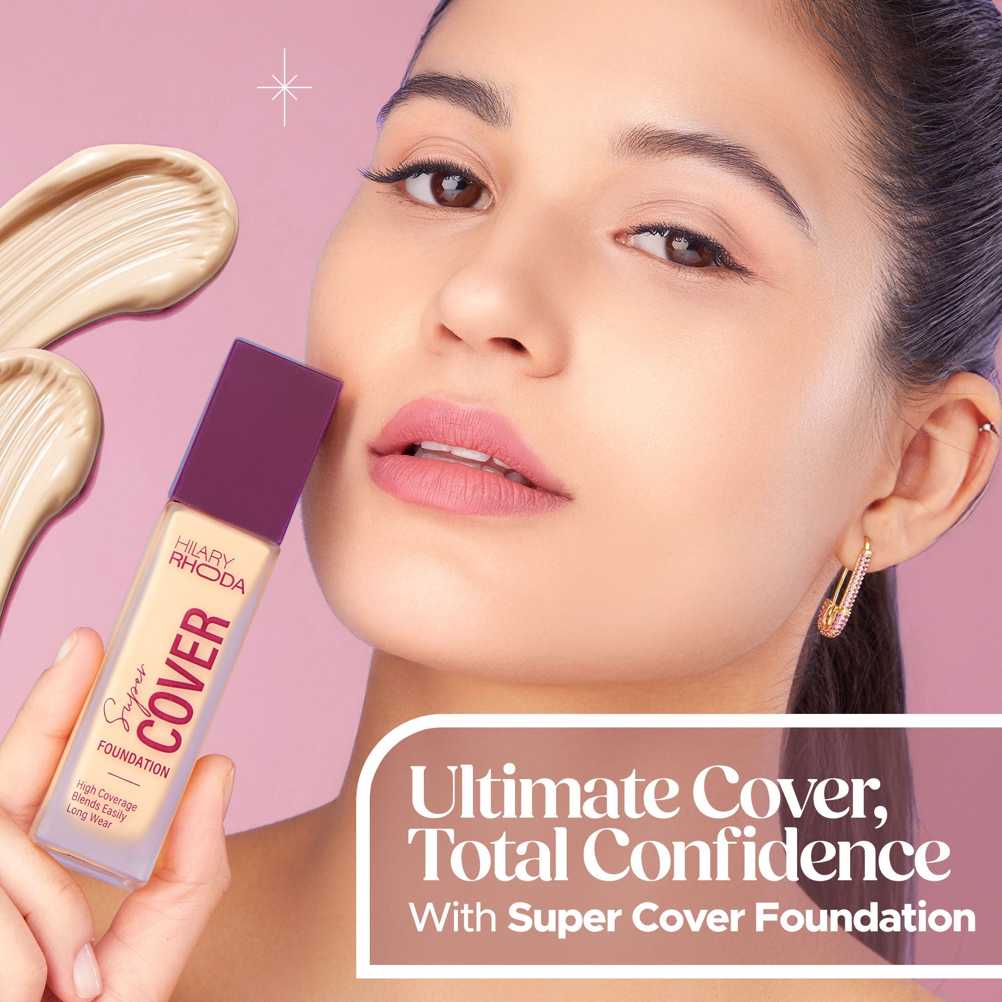 Hilary Rhoda Super Cover Waterproof Foundation - Golden Beige 04