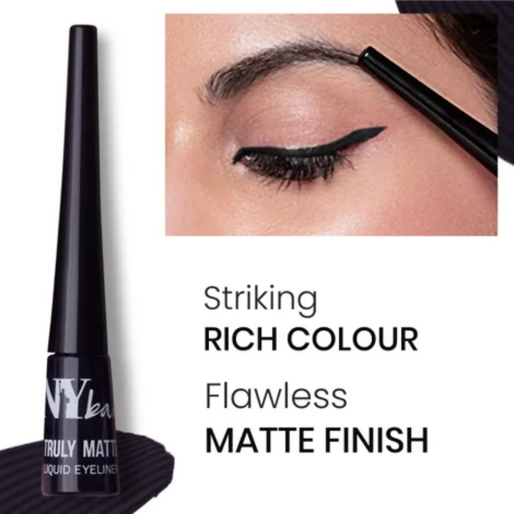 NY Bae Truly Matte Liquid Eyeliner - Bold Black