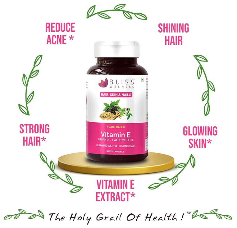 Bliss Welness Skin & Hair Care Vitamin E Capsule