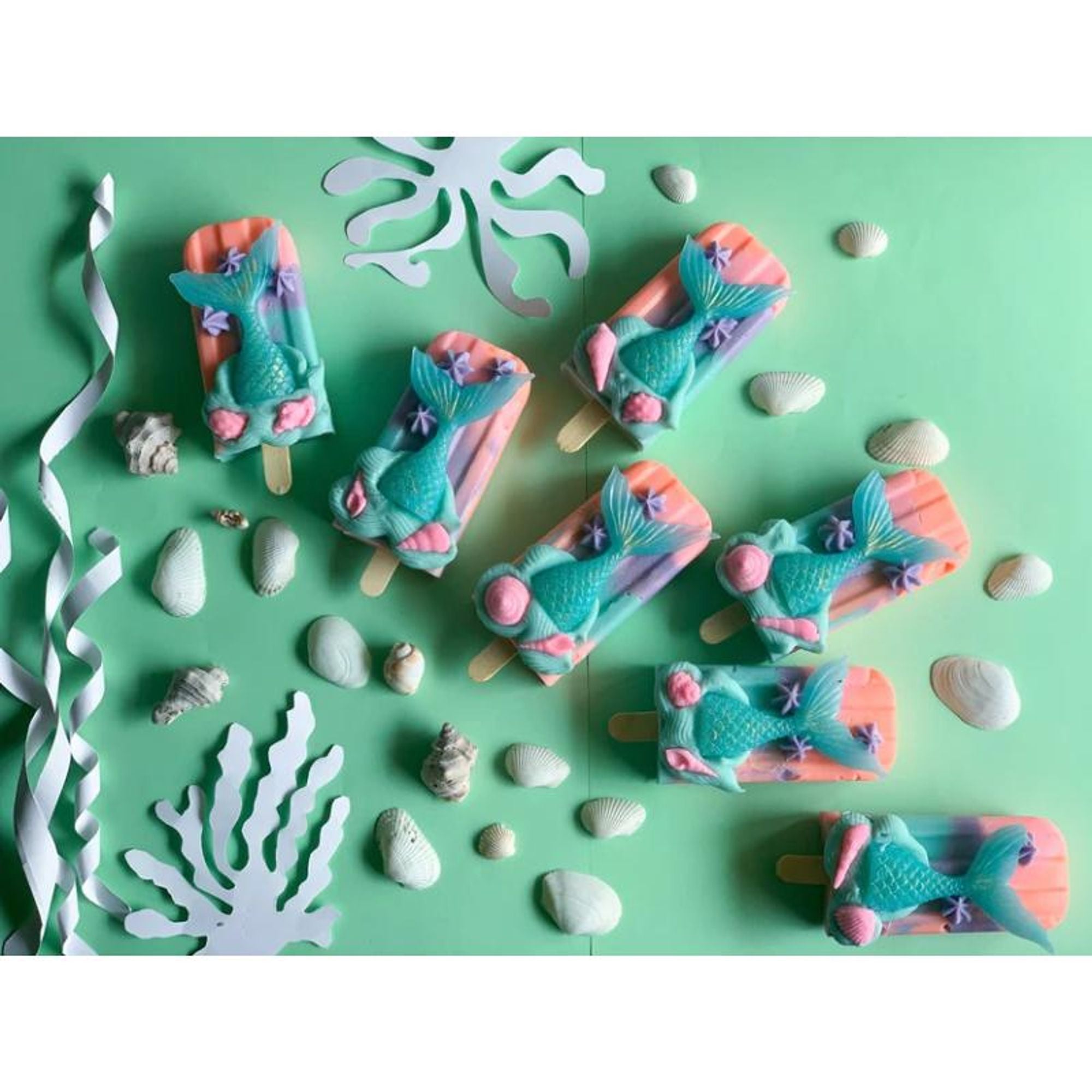 The Sass Bar Seascape Mermaid Popsicle Soap