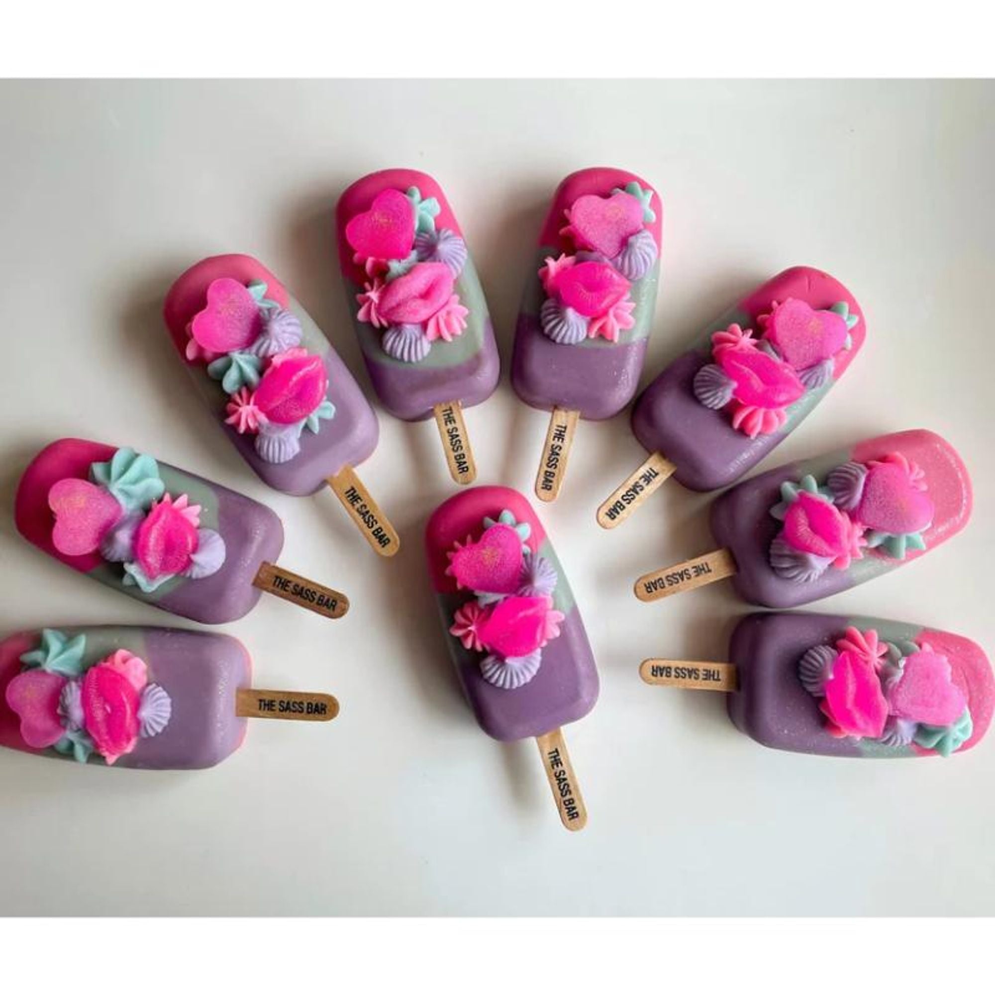 The Sass Bar Flower Bomb Popsicle Soap
