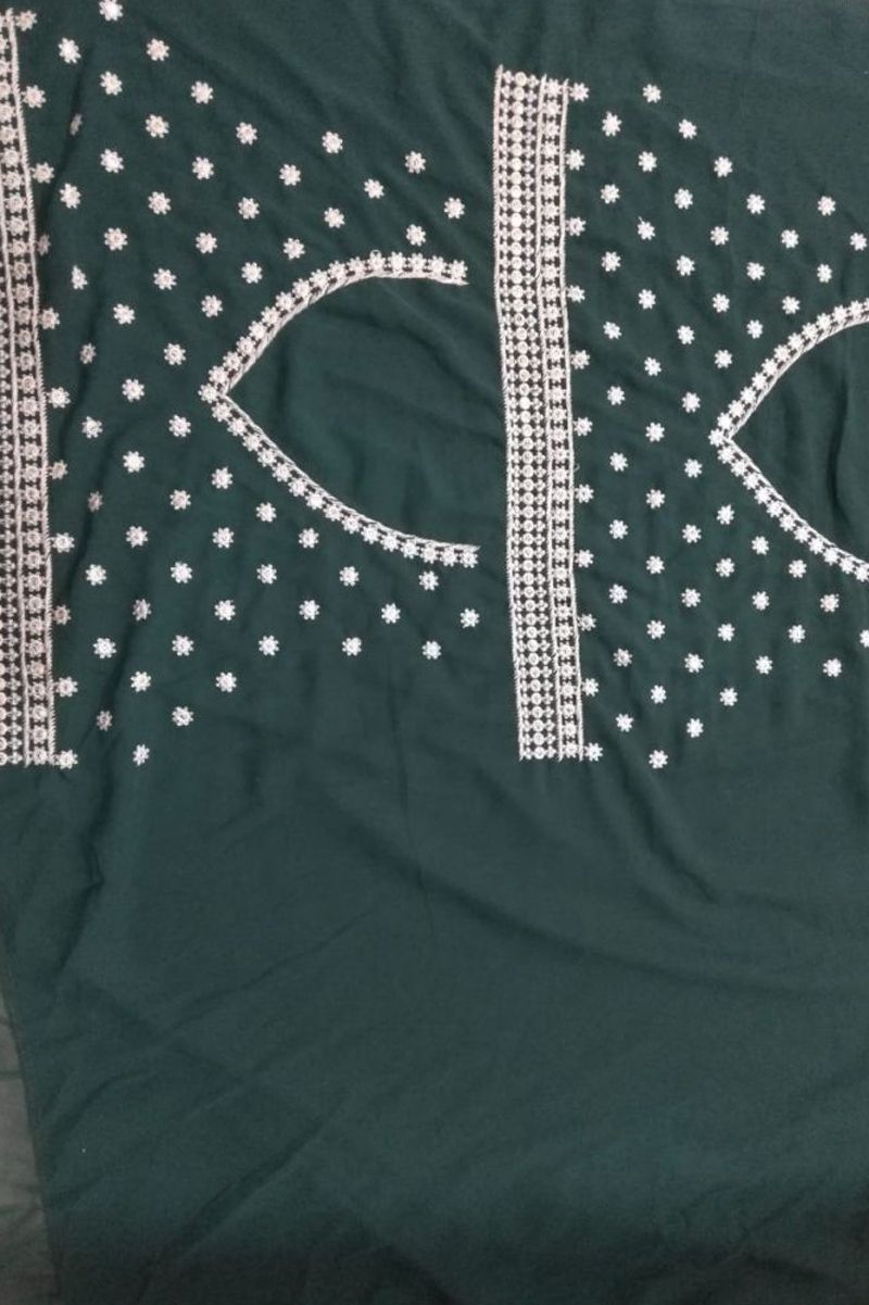 Aastha fashion Green Georgette lehanga blouse Embroidered work - Prithvi Mart