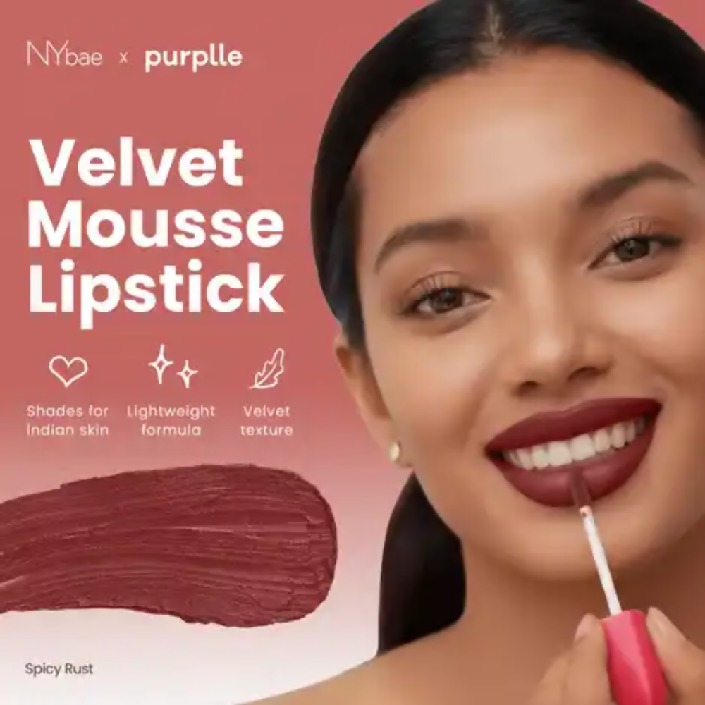 NY Bae Velvet Mousse Liquid Lipstick - Spicy Rust 06