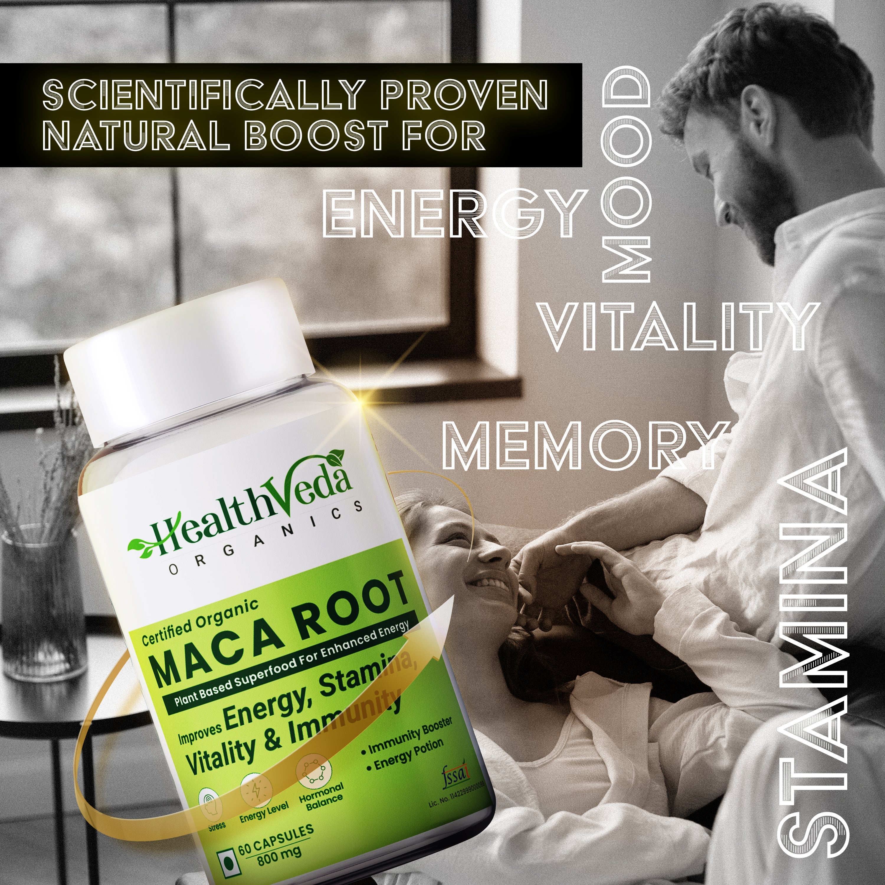 Health Veda Organics Maca Root Capsules