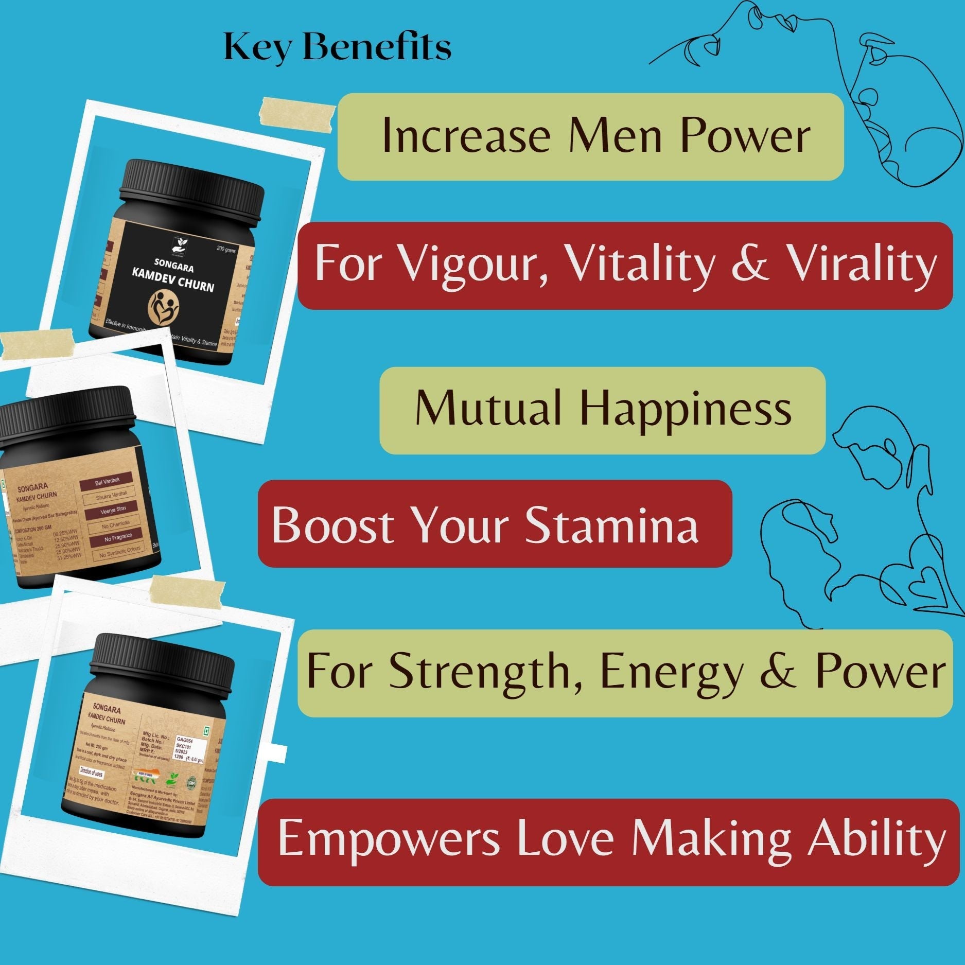 Songara Kamdev Churna | Men Wellness