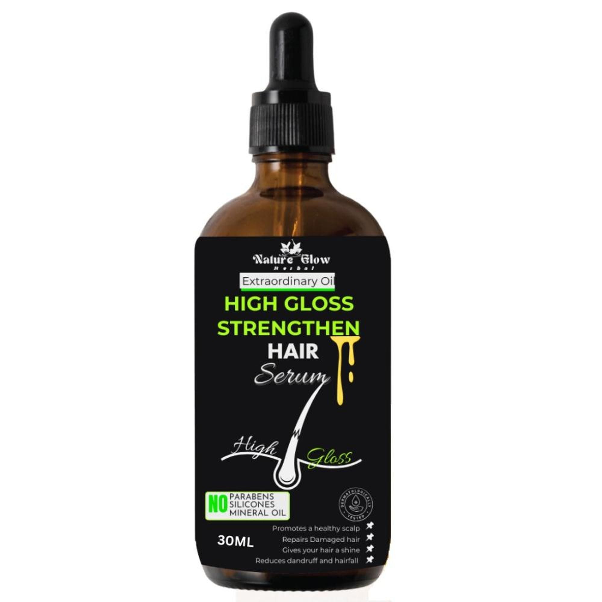 Nature Glow Herbal High Gloss Strengthen Hair Serum
