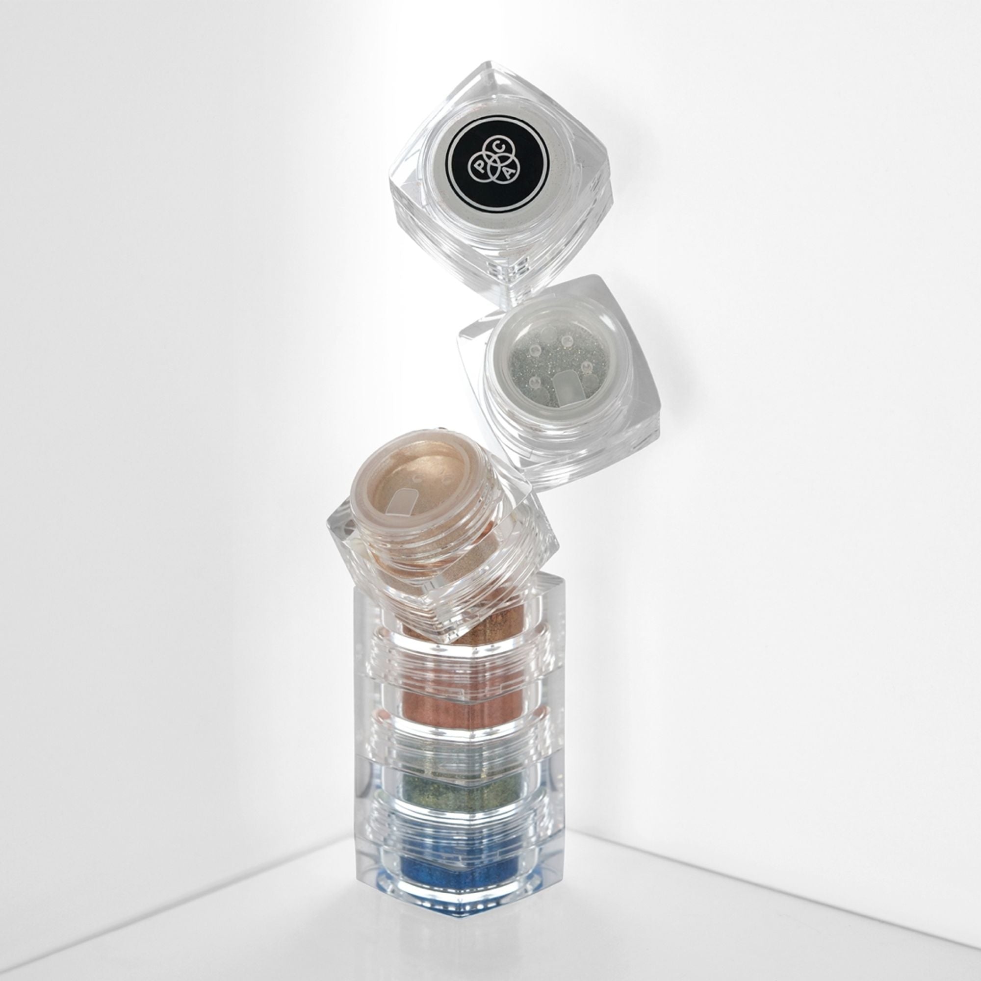 PAC Studio Pigment Tower Crystal Light - 7 in 1 Loose Glitter Eyeshadow, High Impact Payoff, Non Chunky