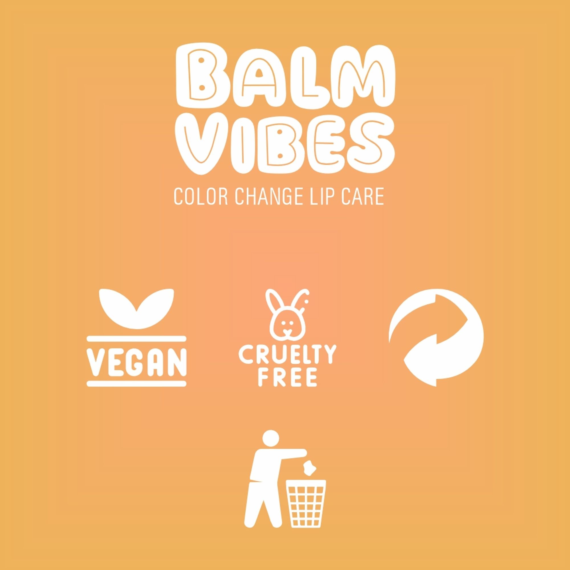 Matt Look Balm Vibes Color Change Lip Balm - Cherry Twist