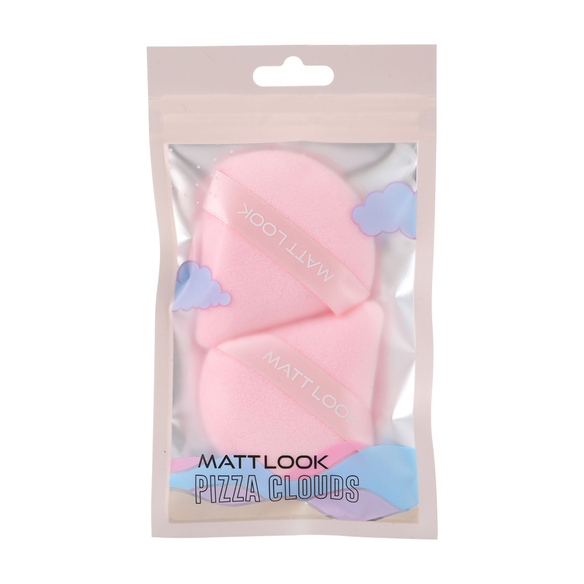 Matt Look Pizza Clouds Powder Pink Puff - Pack Of 2