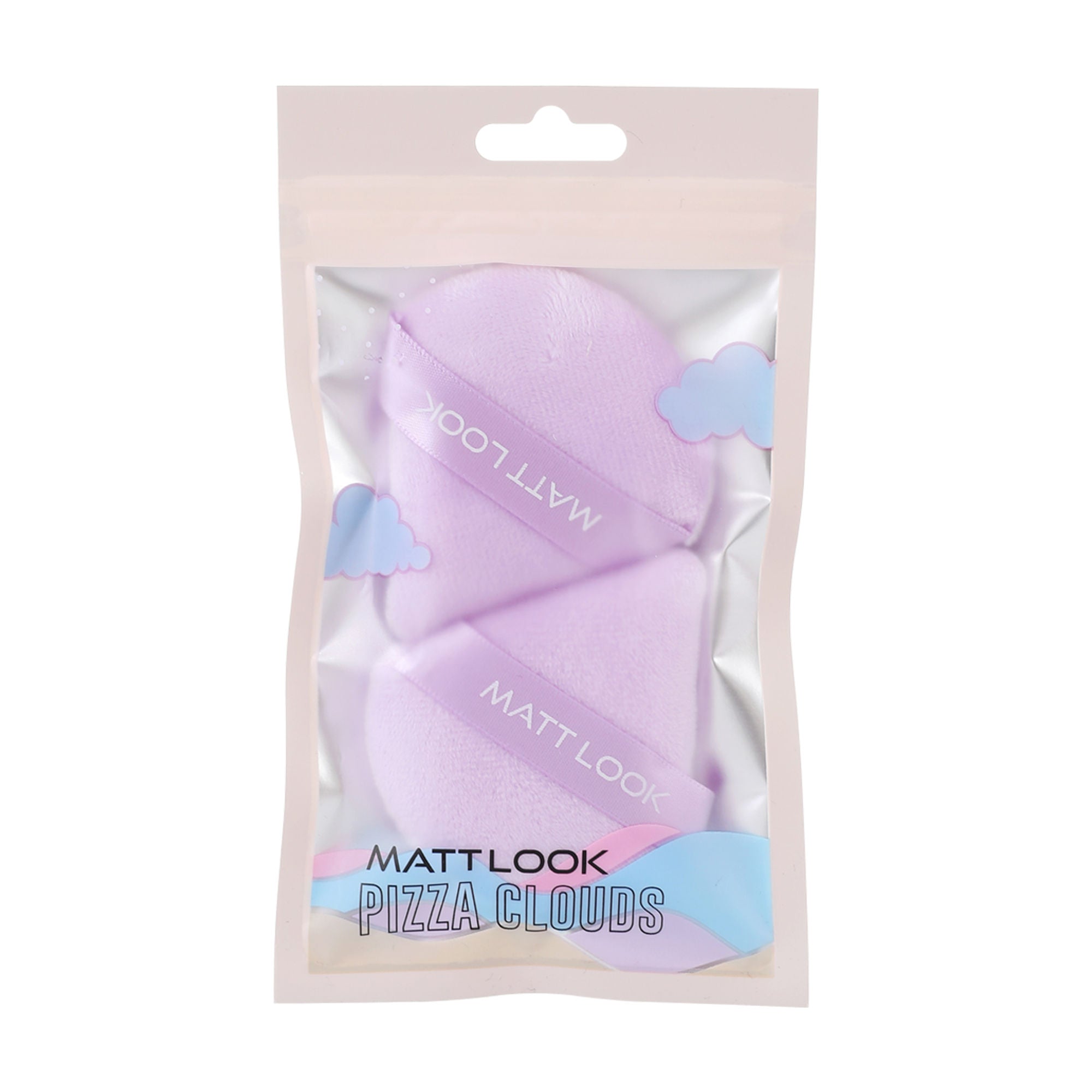Matt Look Pizza Clouds Powder Mauve Puff - Pack Of 2