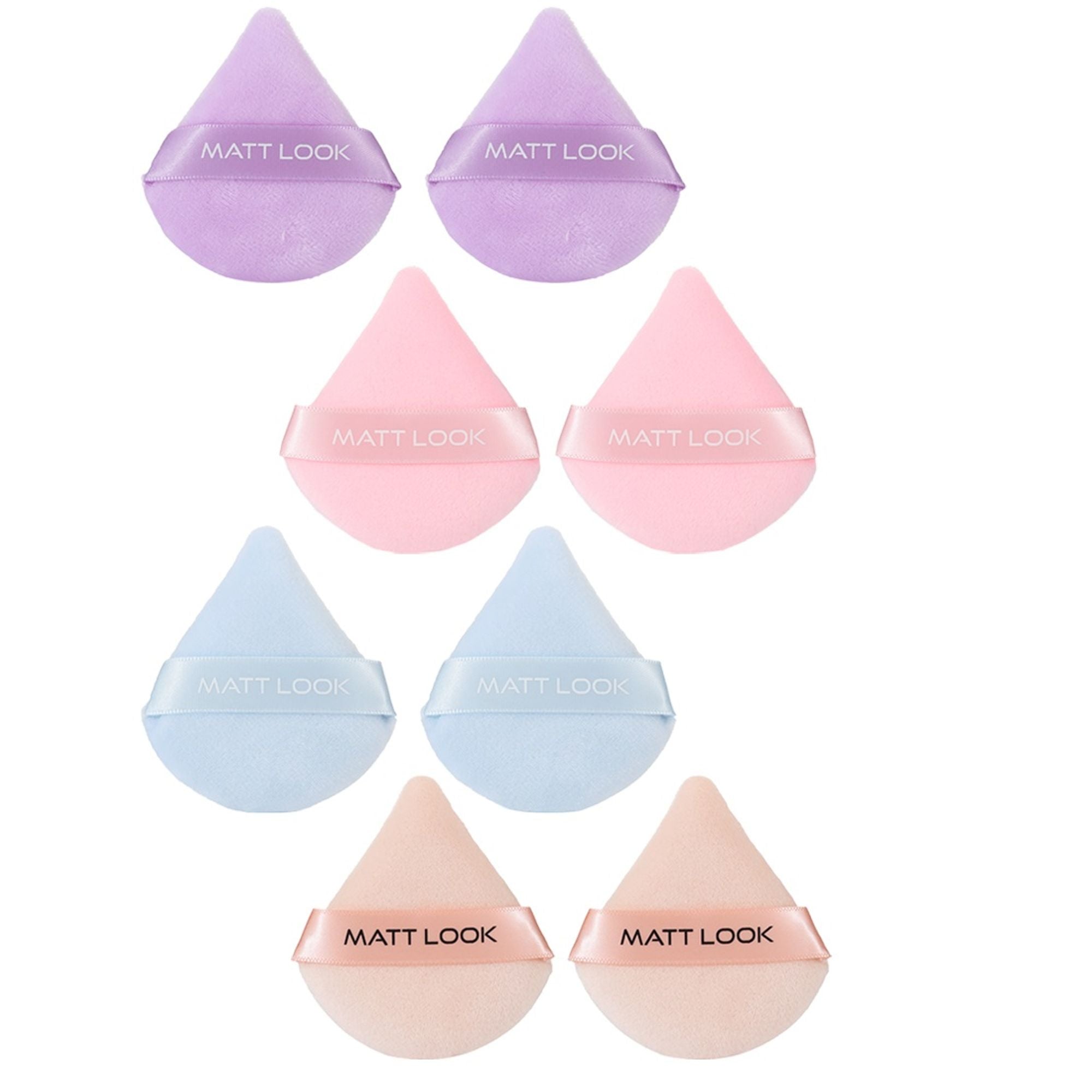 Matt Look Pizza Clouds Powder Mauve Puff - Pack Of 2