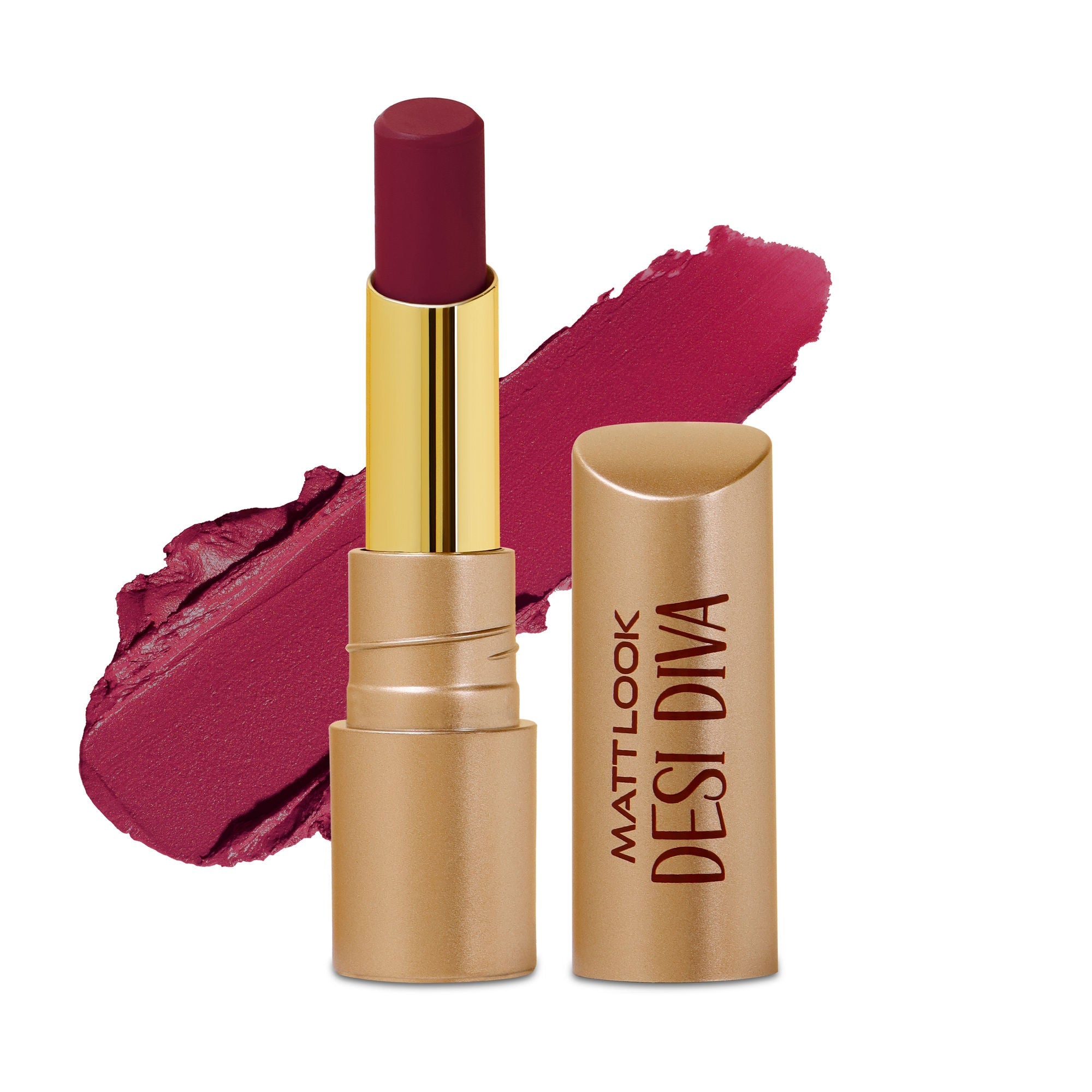 Matt Look Desi Diva HD Matte Lipstick - Berry Plum-14