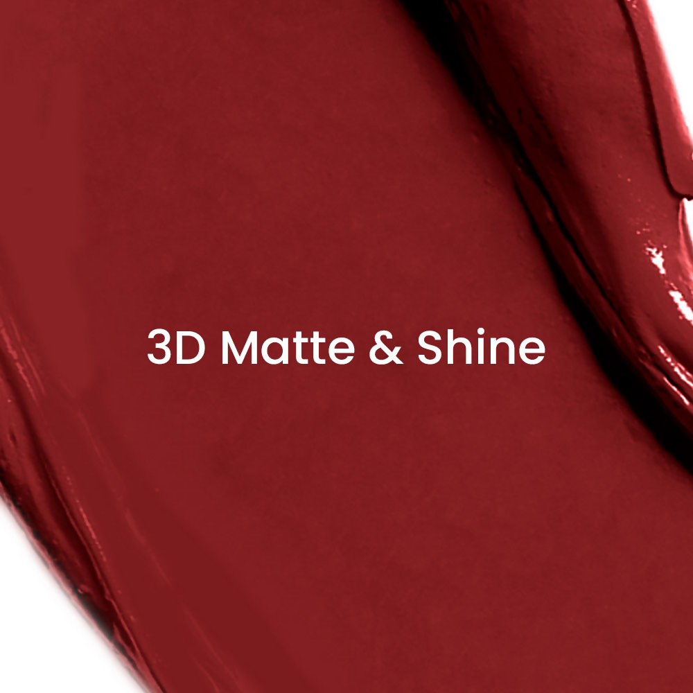Lakme Unreal 3D Slim Bullet Lipstick, For Glamorous Lips With Added Dimension, Matte, Wine Flair