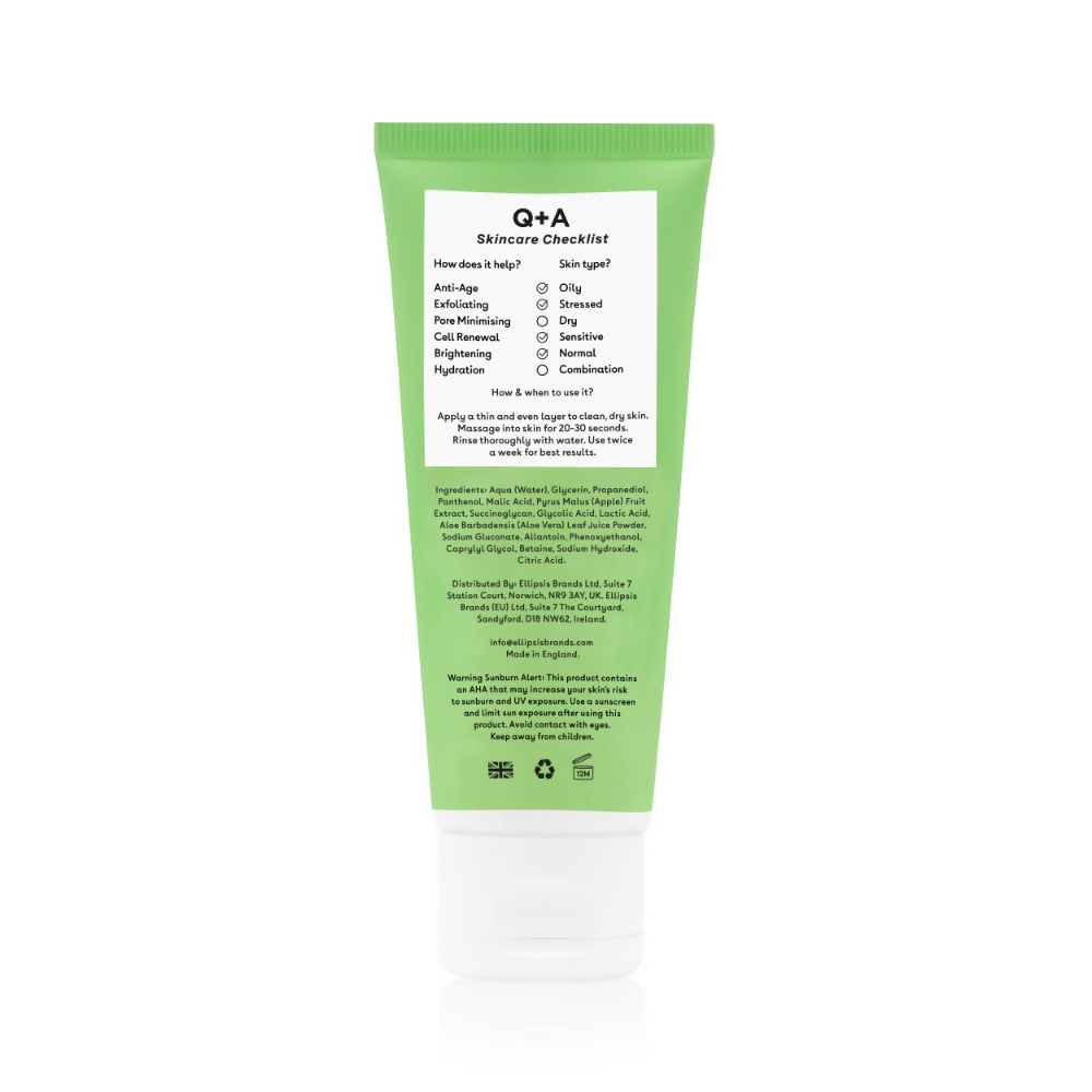 Q+A Apple Aha Exfoliating Cleanser