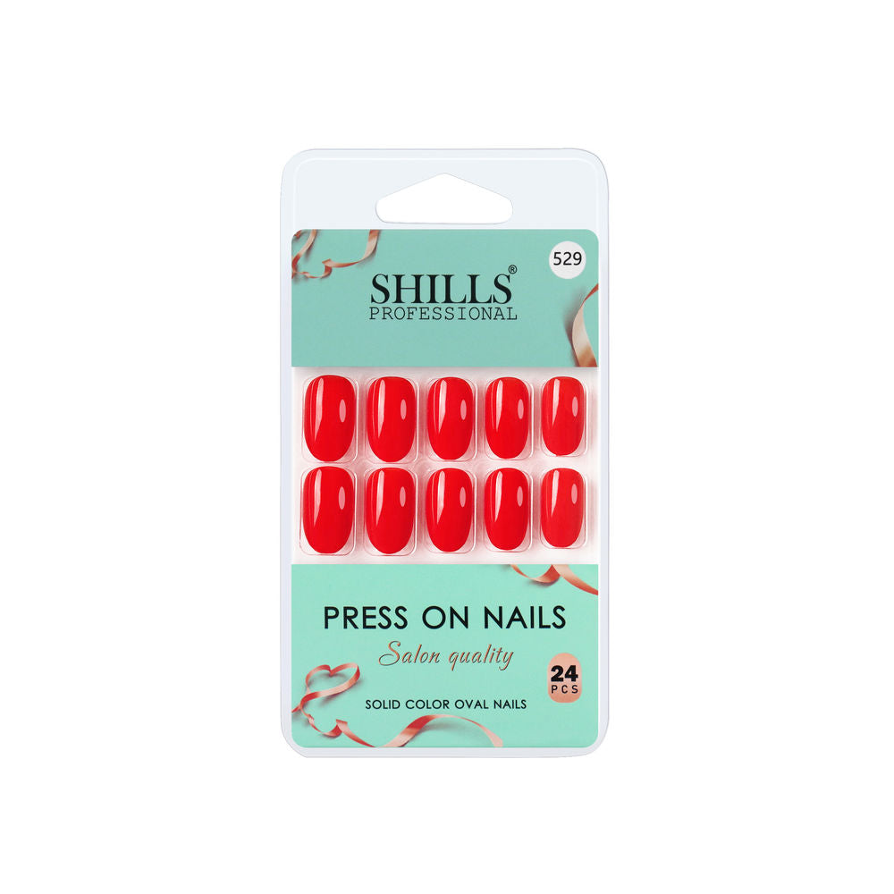 Shills Professional Reusable Press On Nails Oval - SPN529