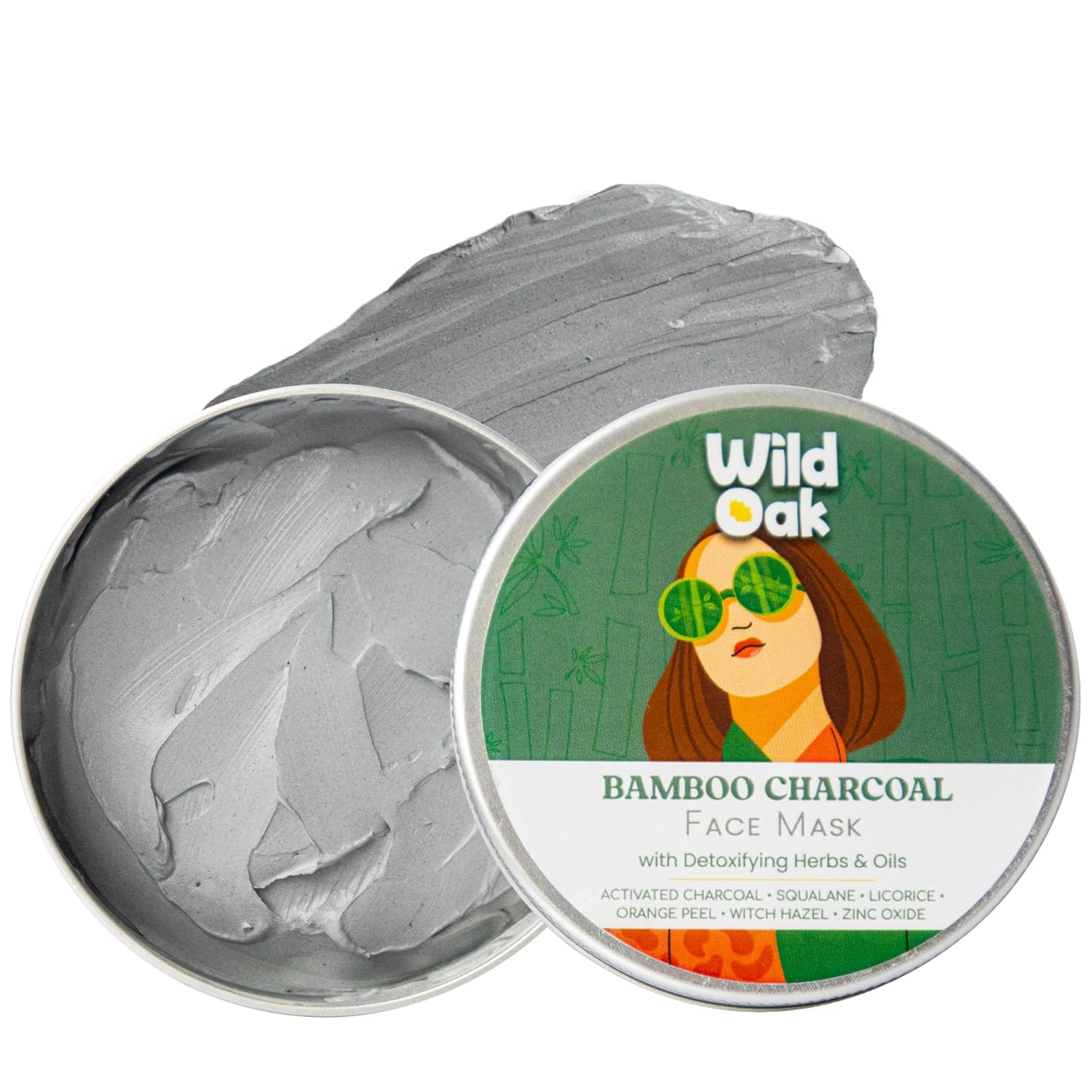 WildOak De Tan & Anti Acne Face Mask | With 7x Power of Niacinamide, Bamboo Charcoal, Ashwagandha, Calendula, Manjistha & Licorice | Hyperpigmentation & Wrinkles | Blackheads | Face Pack | 100gm