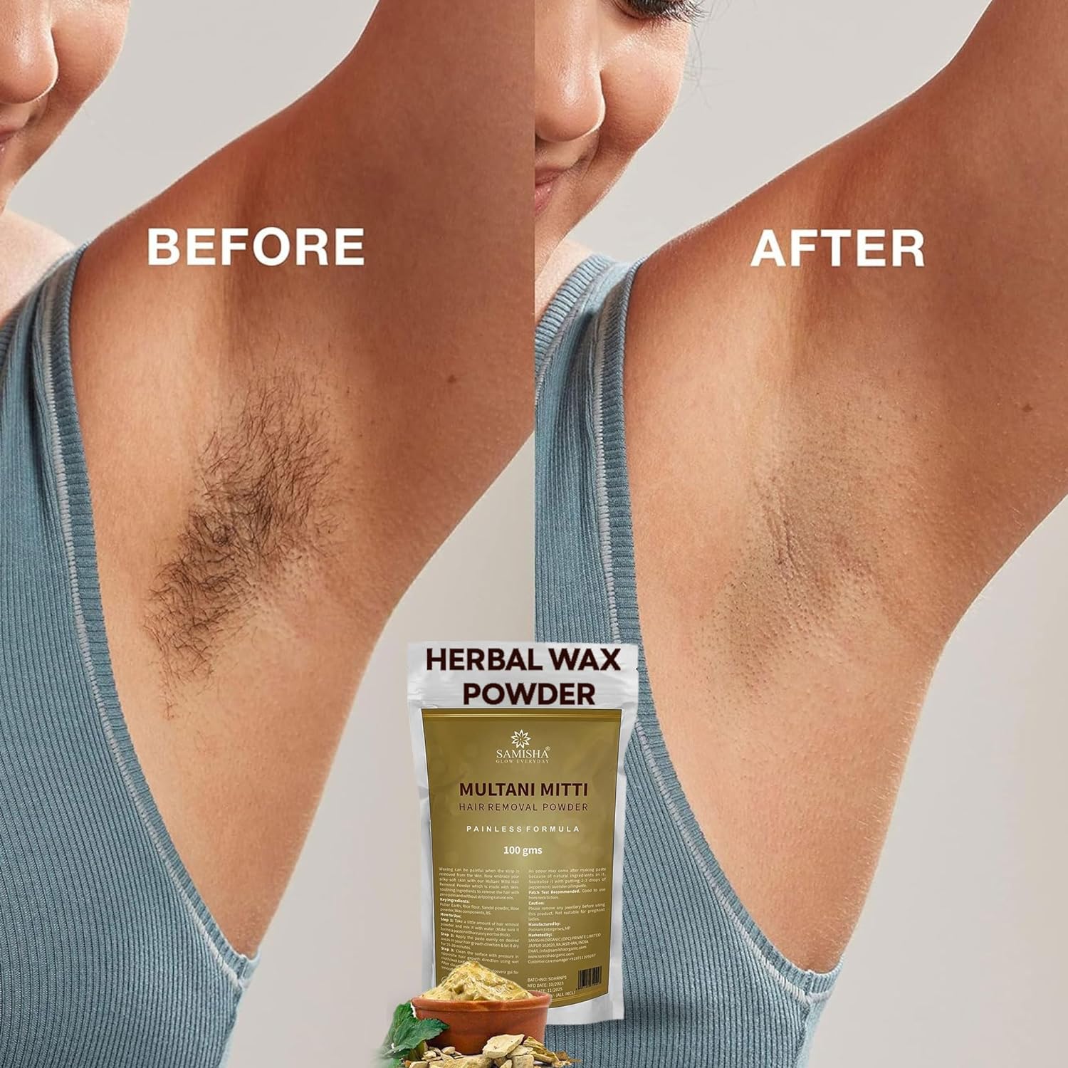 Samisha Multani Mitti Hair Removal Powder