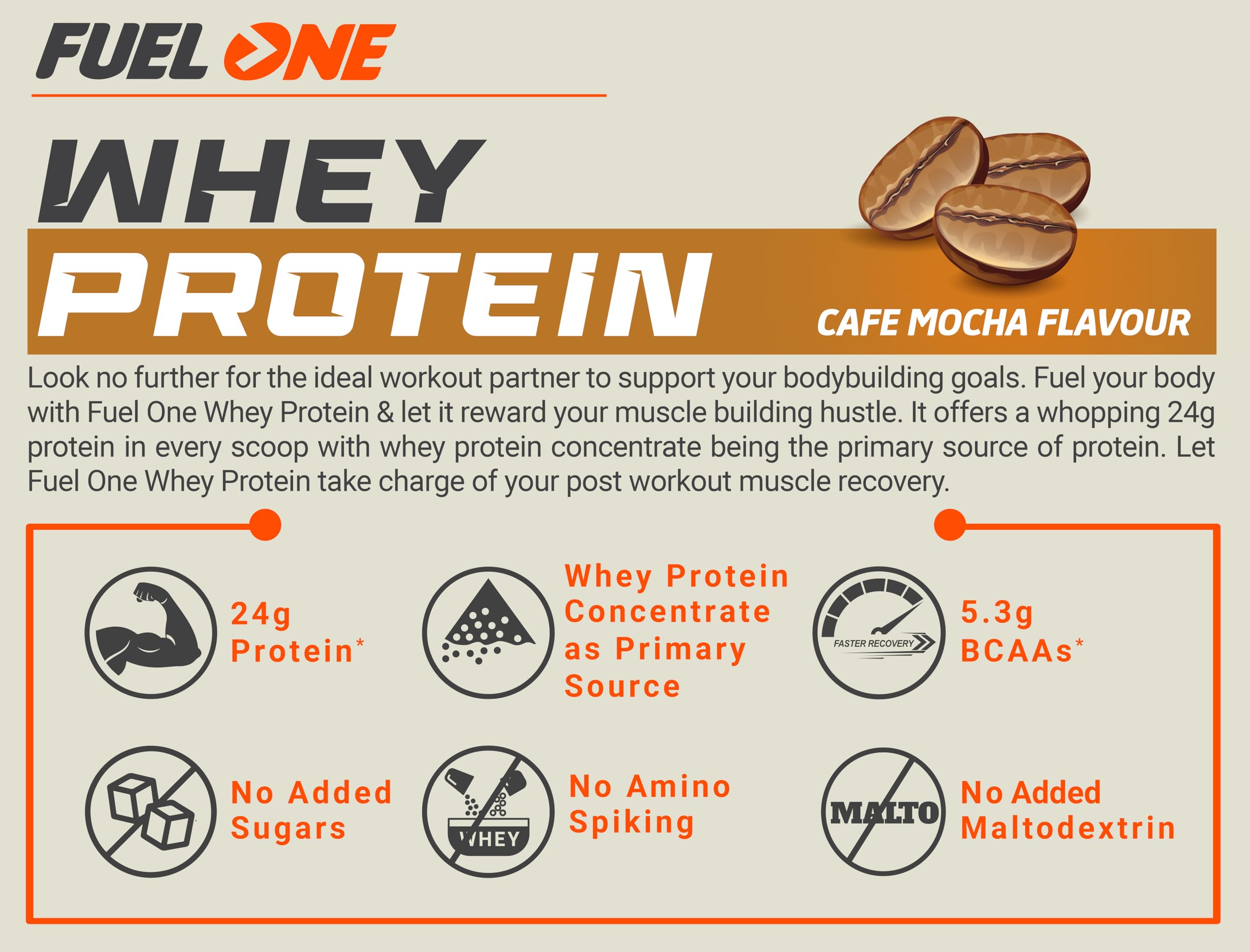 FUELONE Whey Protein - Cafe Mocha