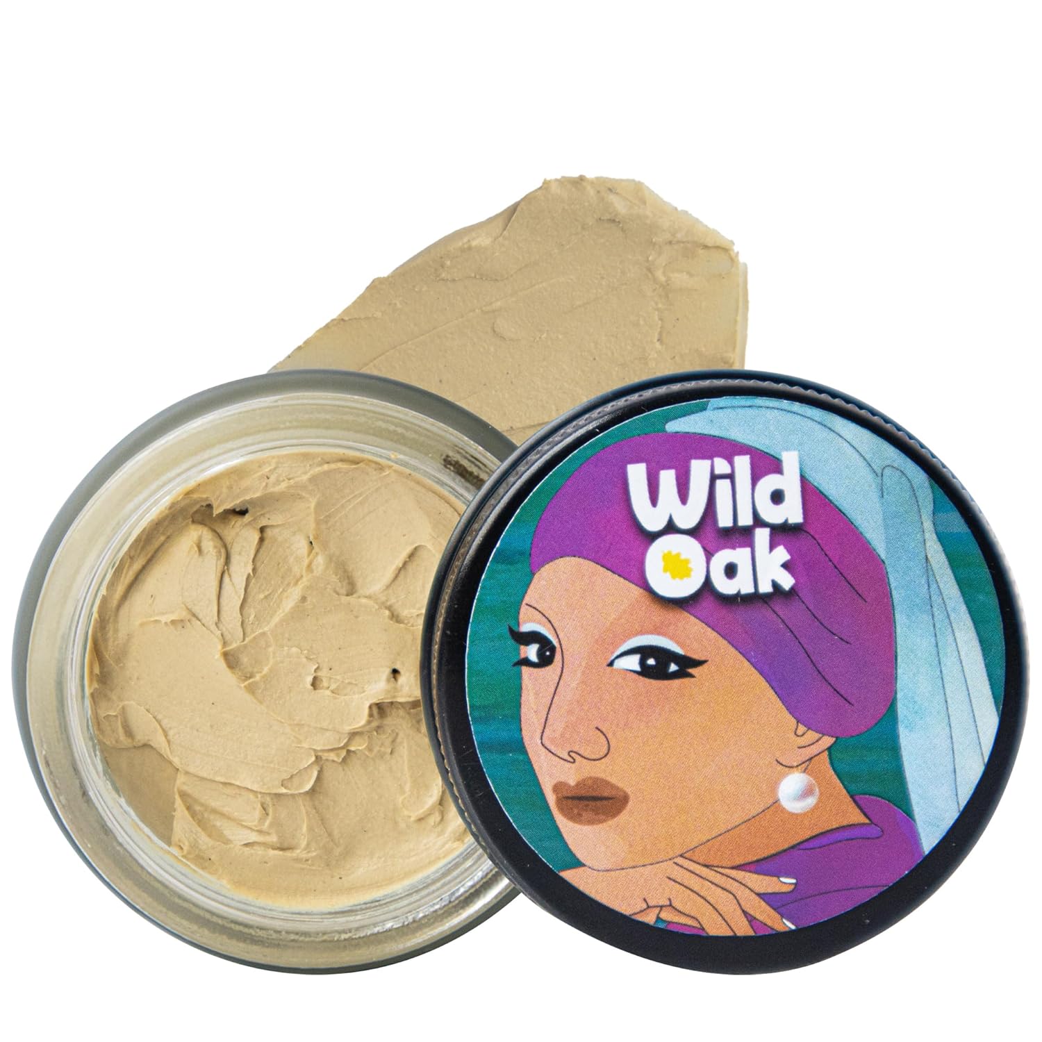 WildOak Ayurvedic Under Eye Mask | 6x More Effective for Dark Circles, Fine Lines, Anti Aging & Eye Puffiness | With Power of Geranium, Sandalwood & Saffron Oil, Pearl Paste & Aloe Vera | 50g