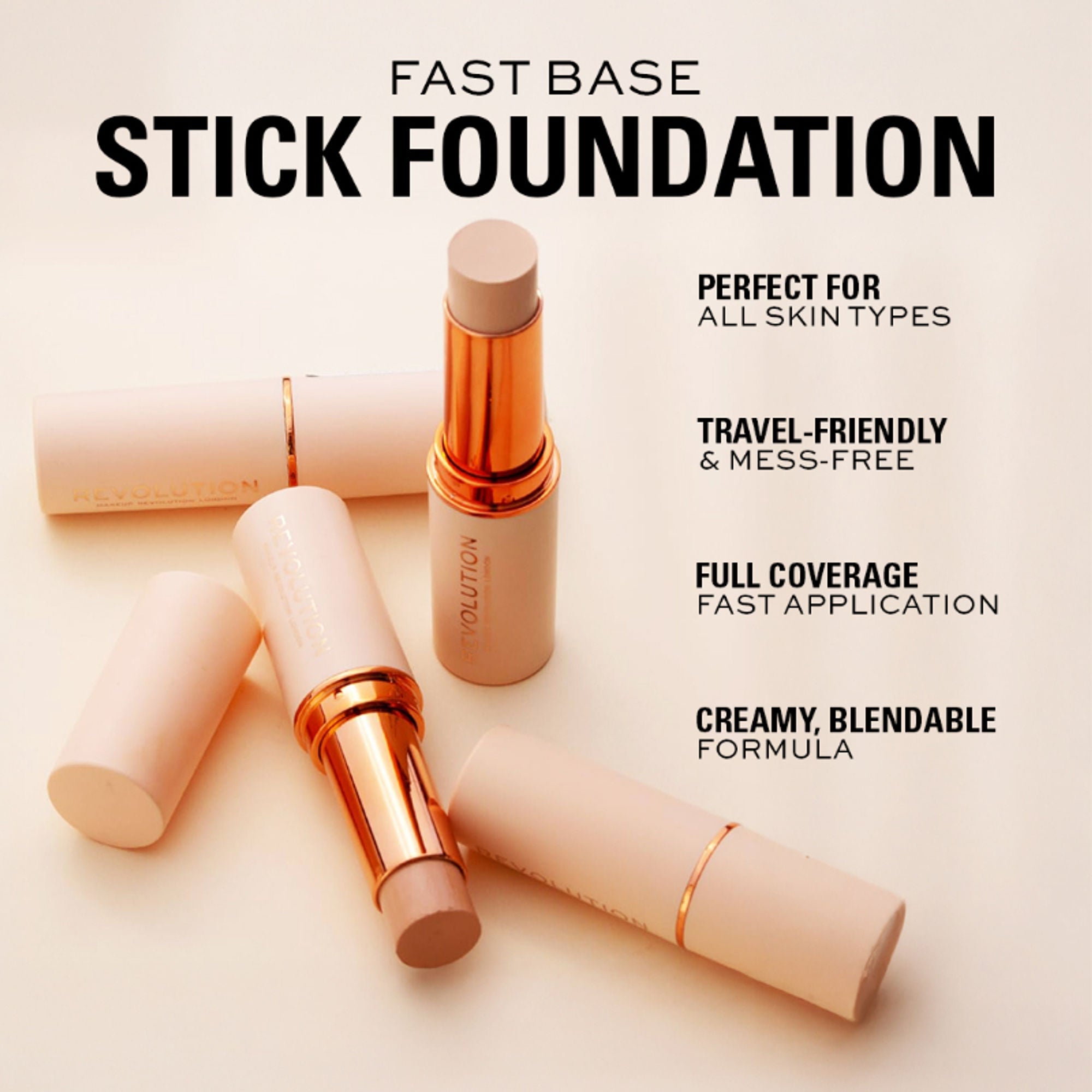 Makeup Revolution Fast Base Stick Foundation - F7