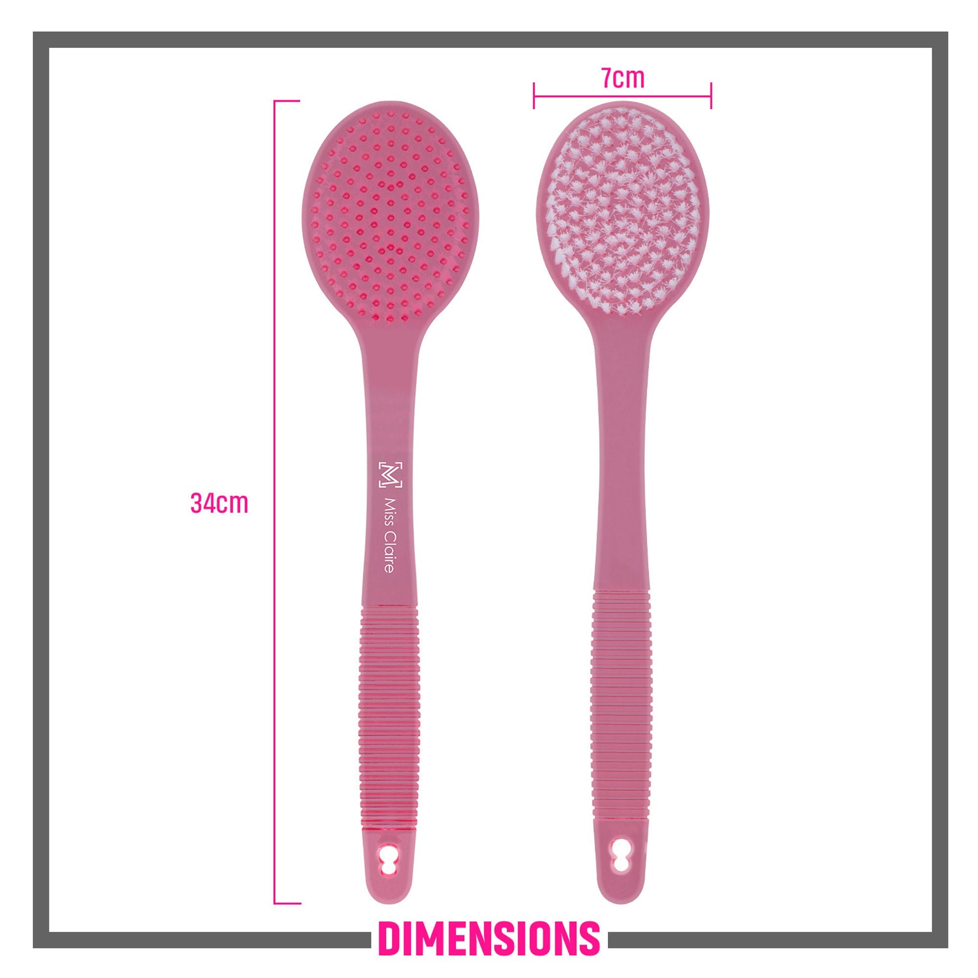 Miss Claire Lx008 Bath Brush - Pink