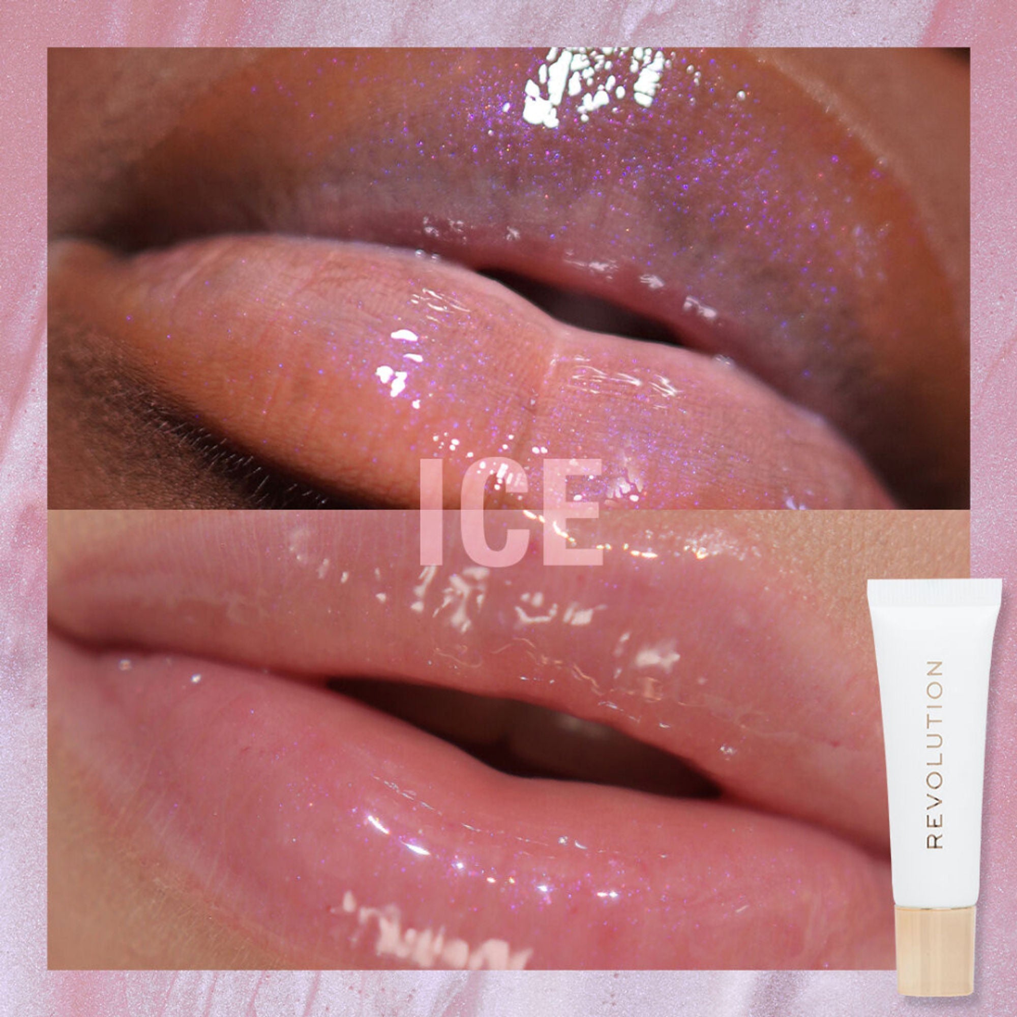 Makeup Revolution Juicy Peptide Lip Balm - Clear Ice
