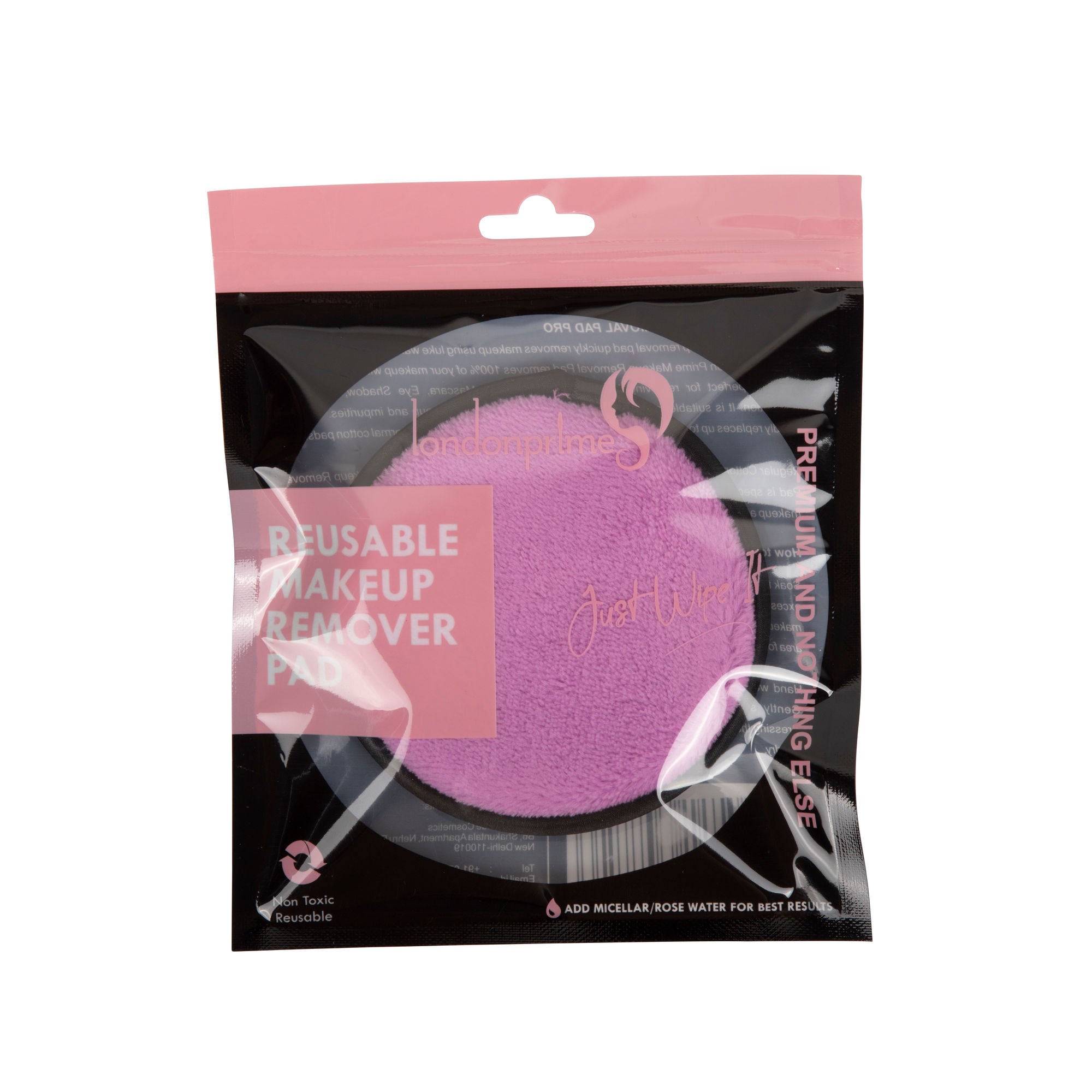 London Prime Reusable Makeup Remover Pad Pro-Pearly Purple ( Formerly London Pride Cosmetics )