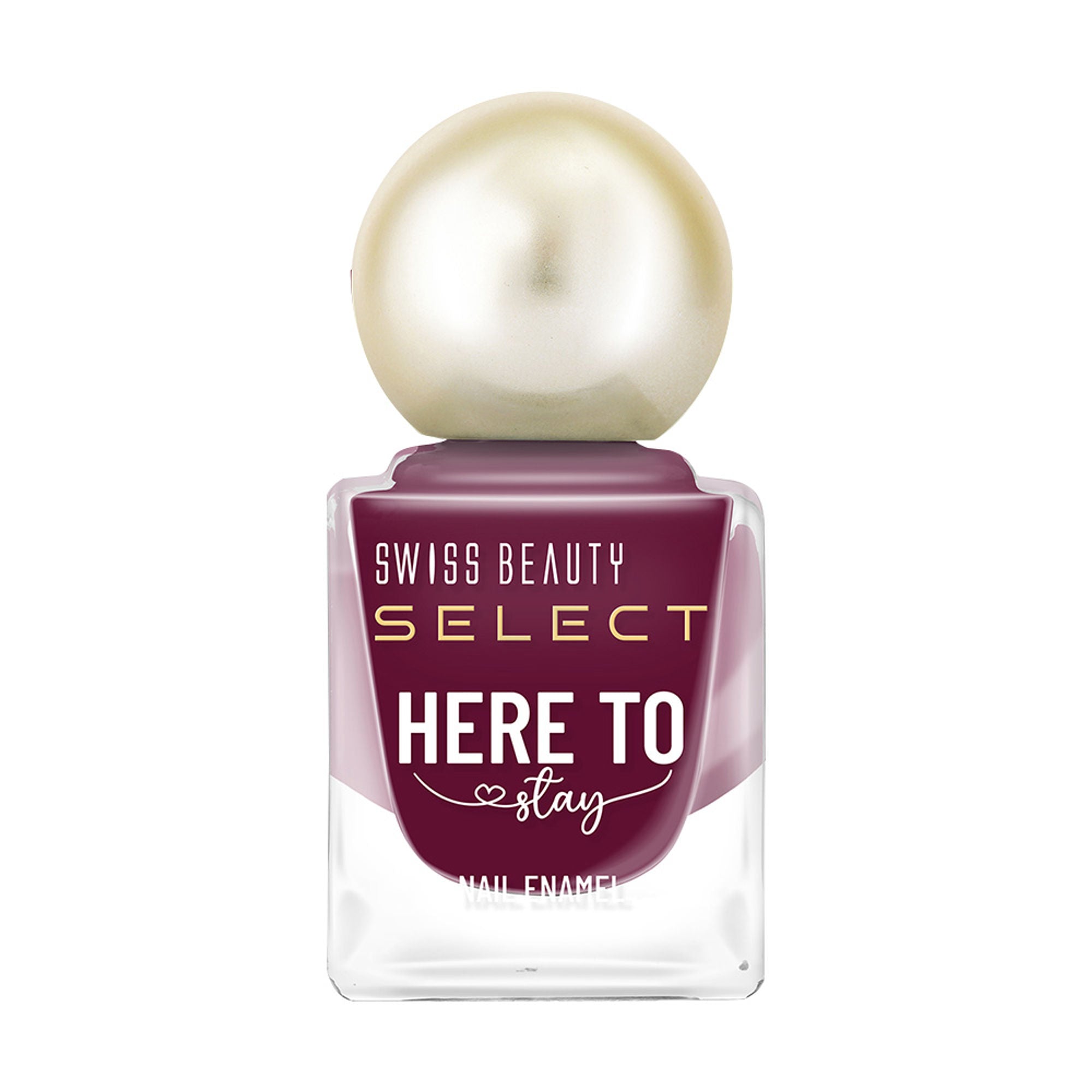 Swiss Beauty Select Here To Stay Nail Enamel - Ruby Wine