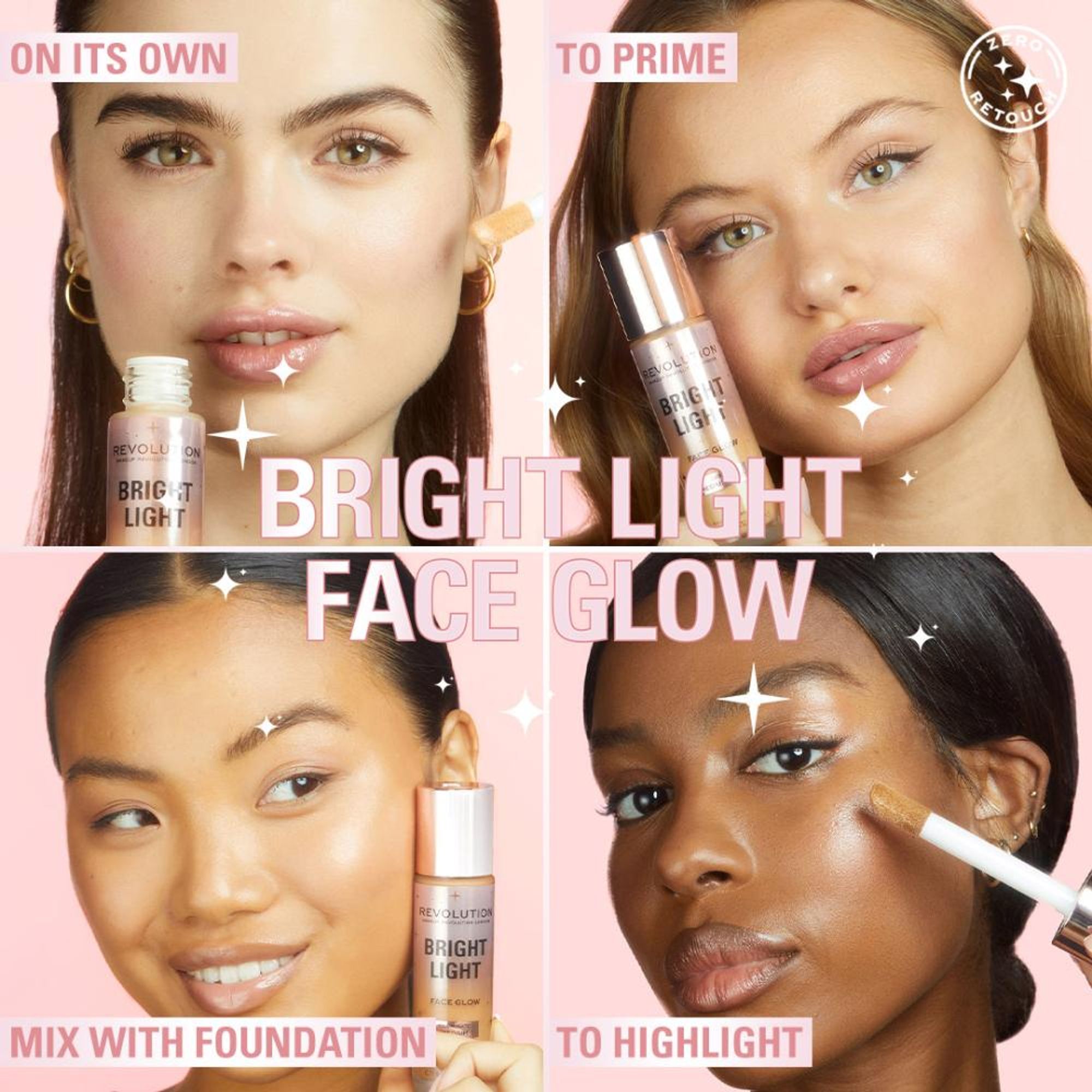 Makeup Revolution Bright Light Face Glow - Lustre Medium